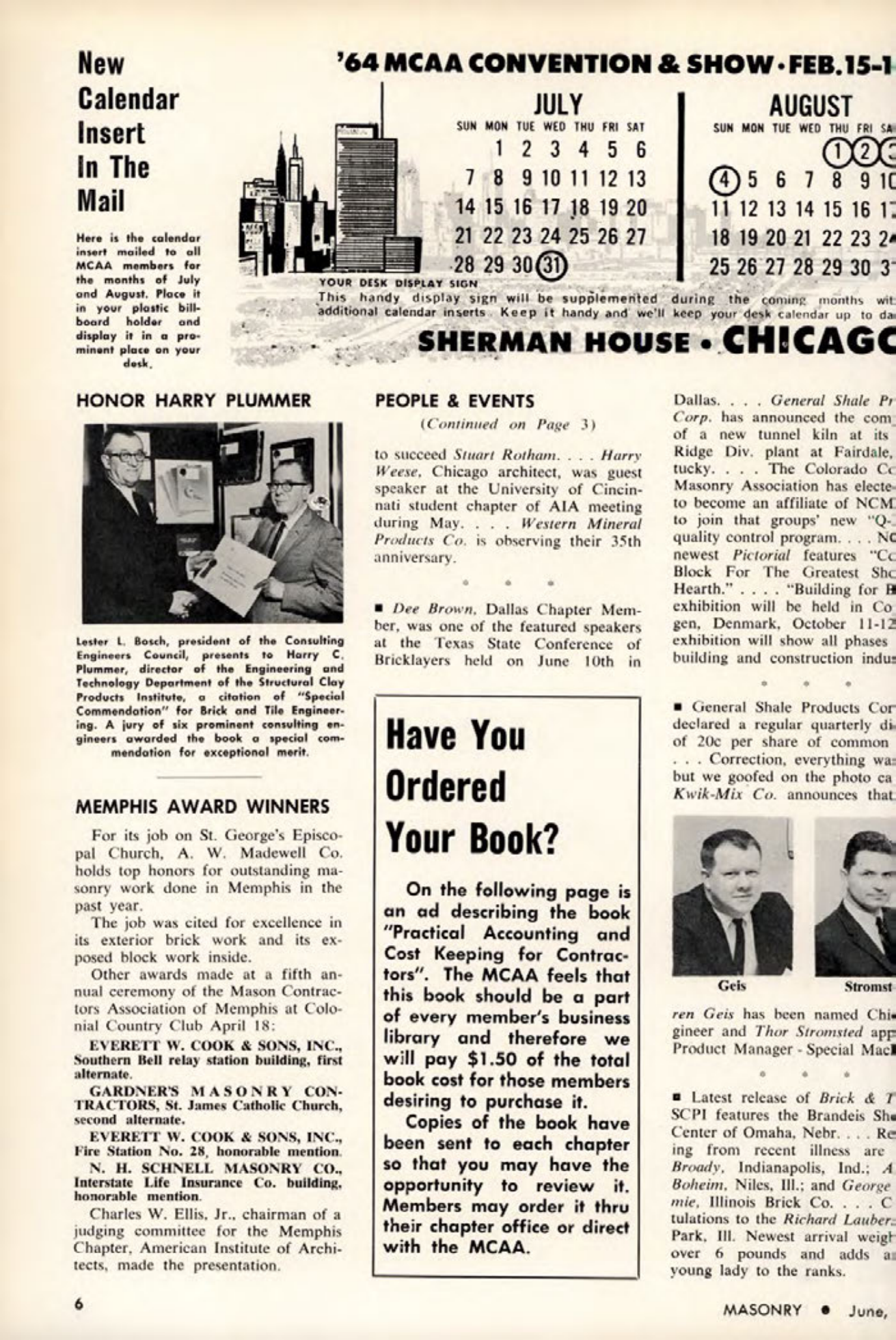 Masonry Magazine June 1963 Page. 6