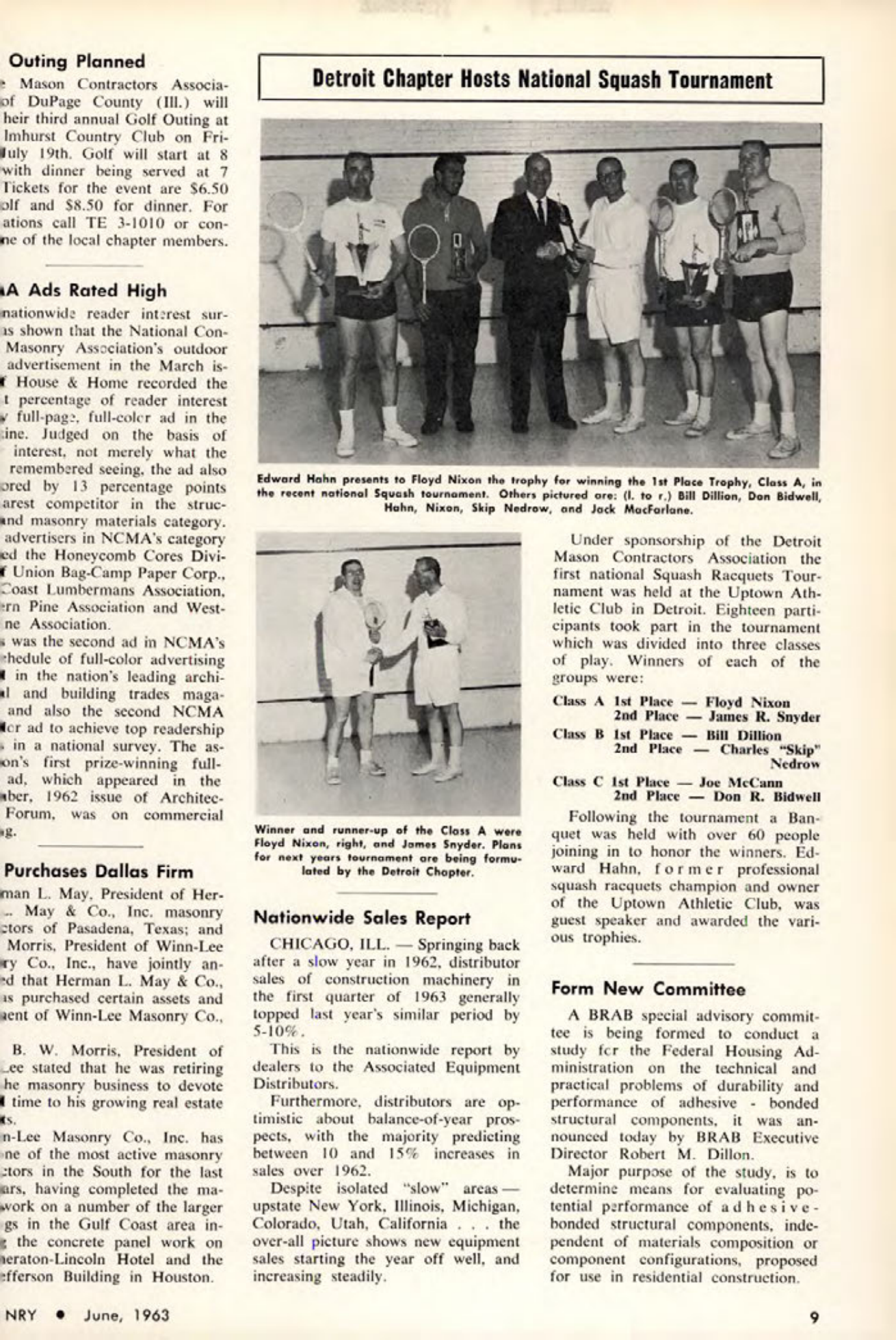 Masonry Magazine June 1963 Page. 9