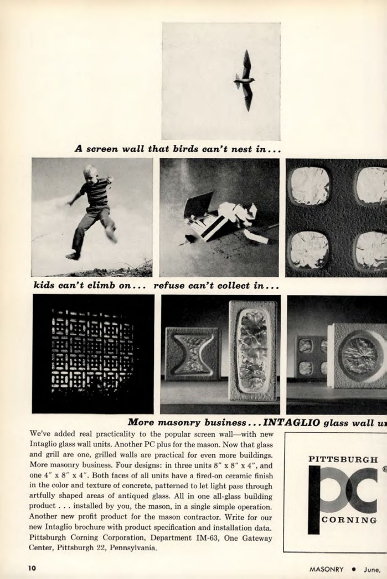 Masonry Magazine June 1963 Page. 10