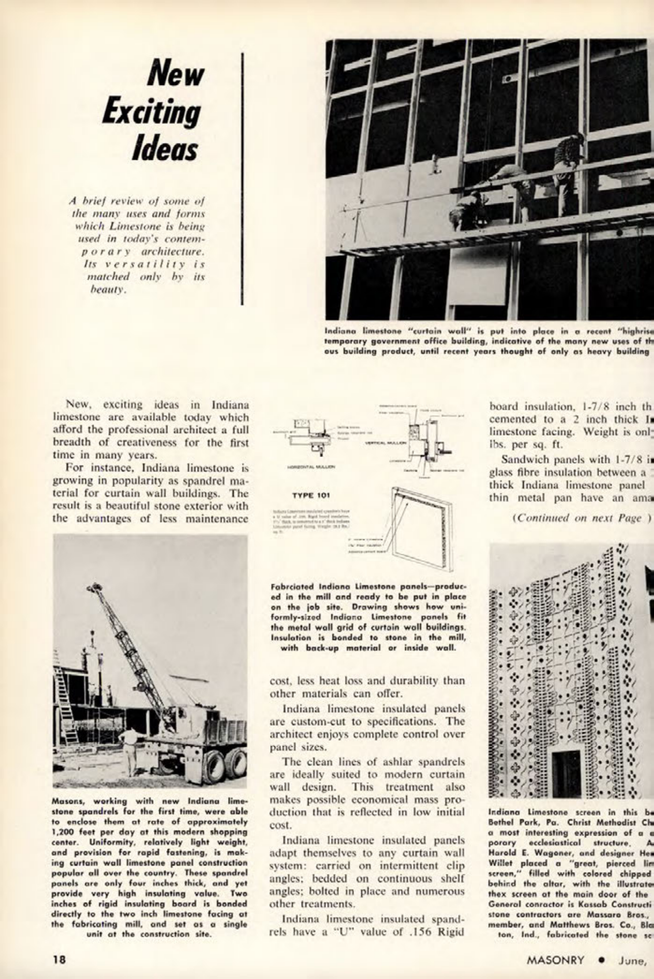Masonry Magazine June 1963 Page. 18