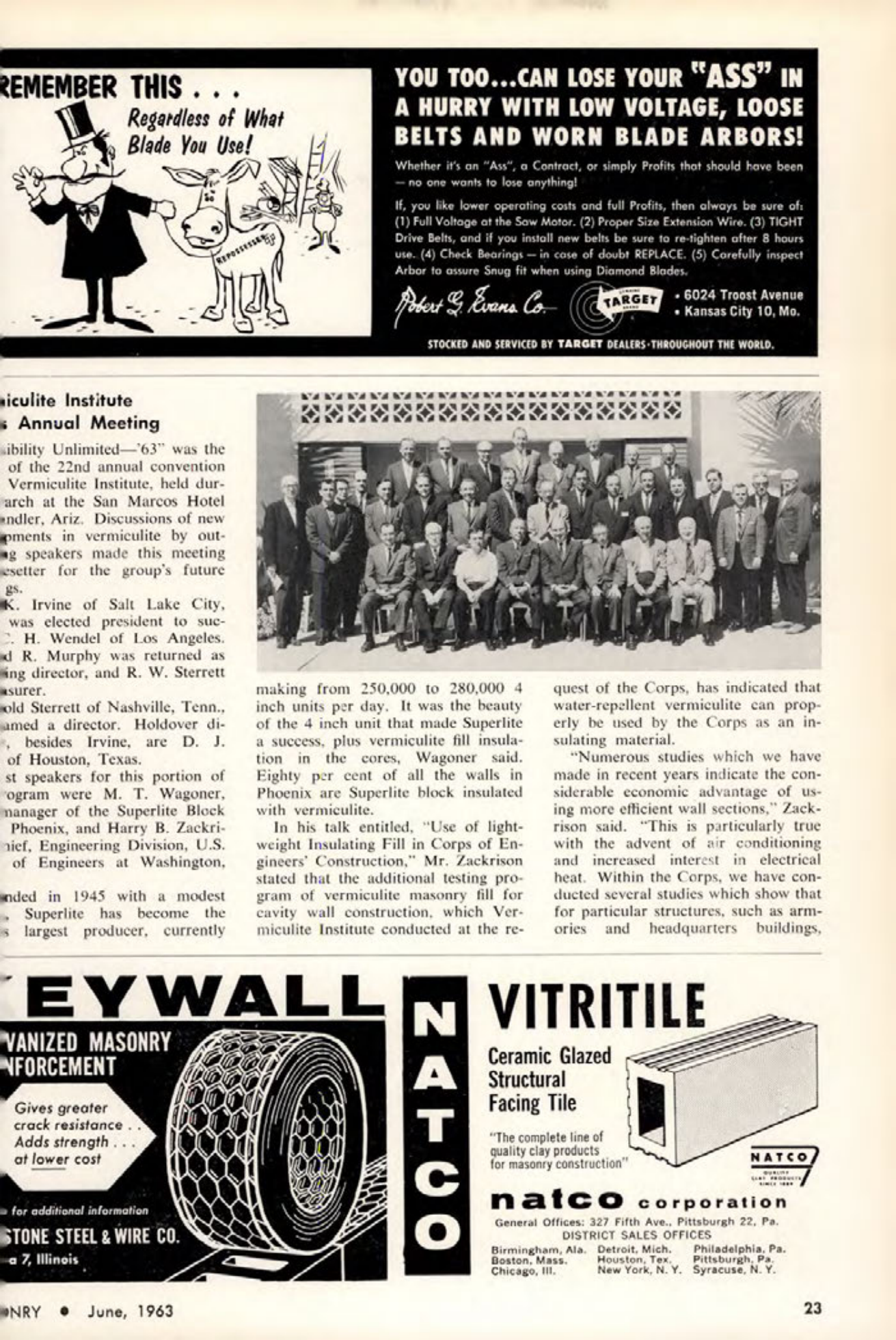 Masonry Magazine June 1963 Page. 23