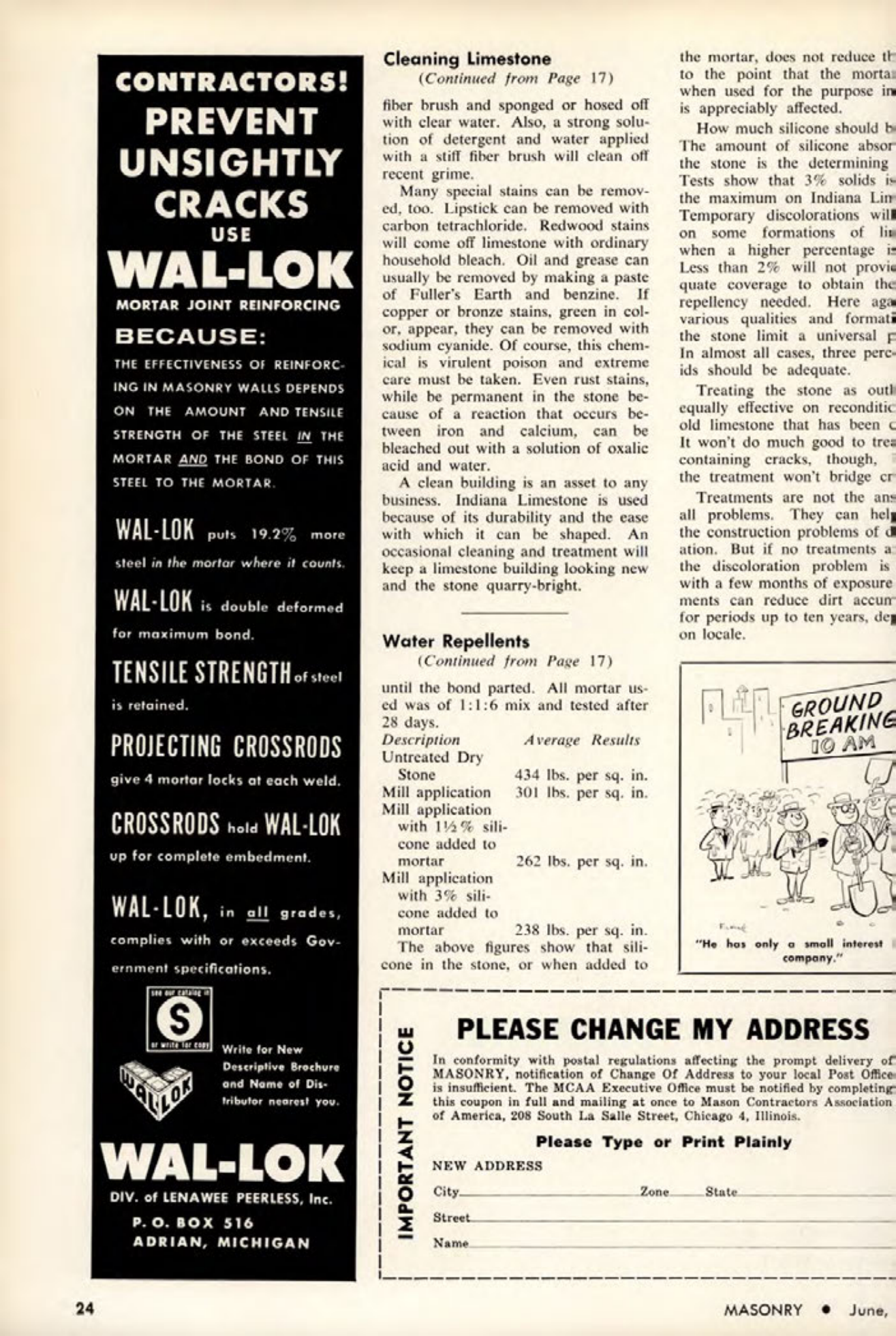 Masonry Magazine June 1963 Page. 24