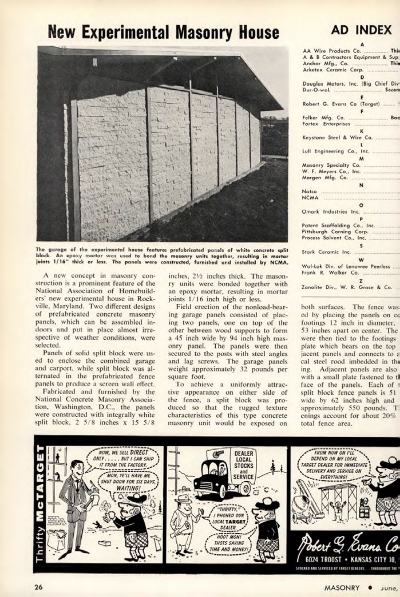 Masonry Magazine June 1963 Page. 26