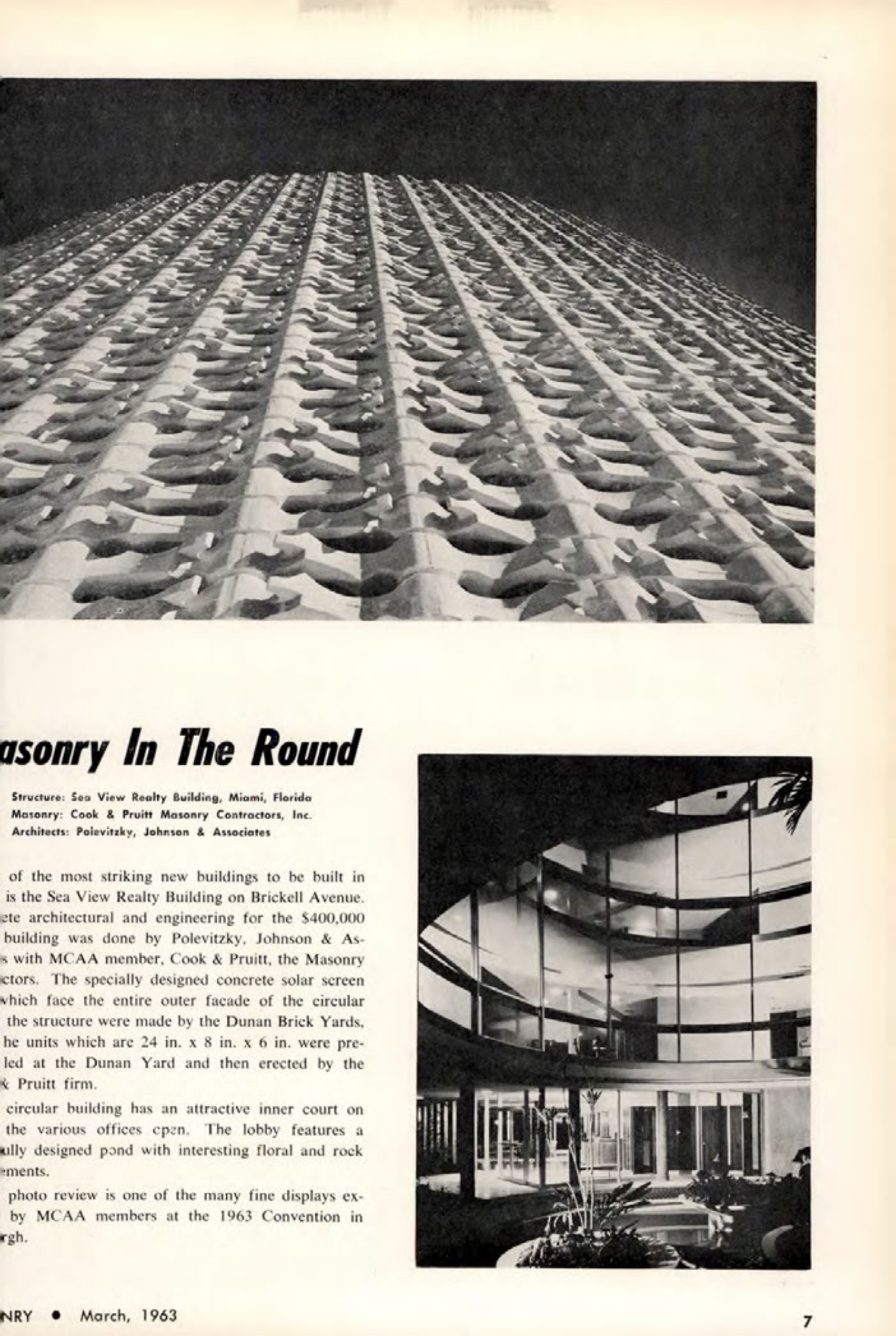 Masonry Magazine March 1963 Page. 7