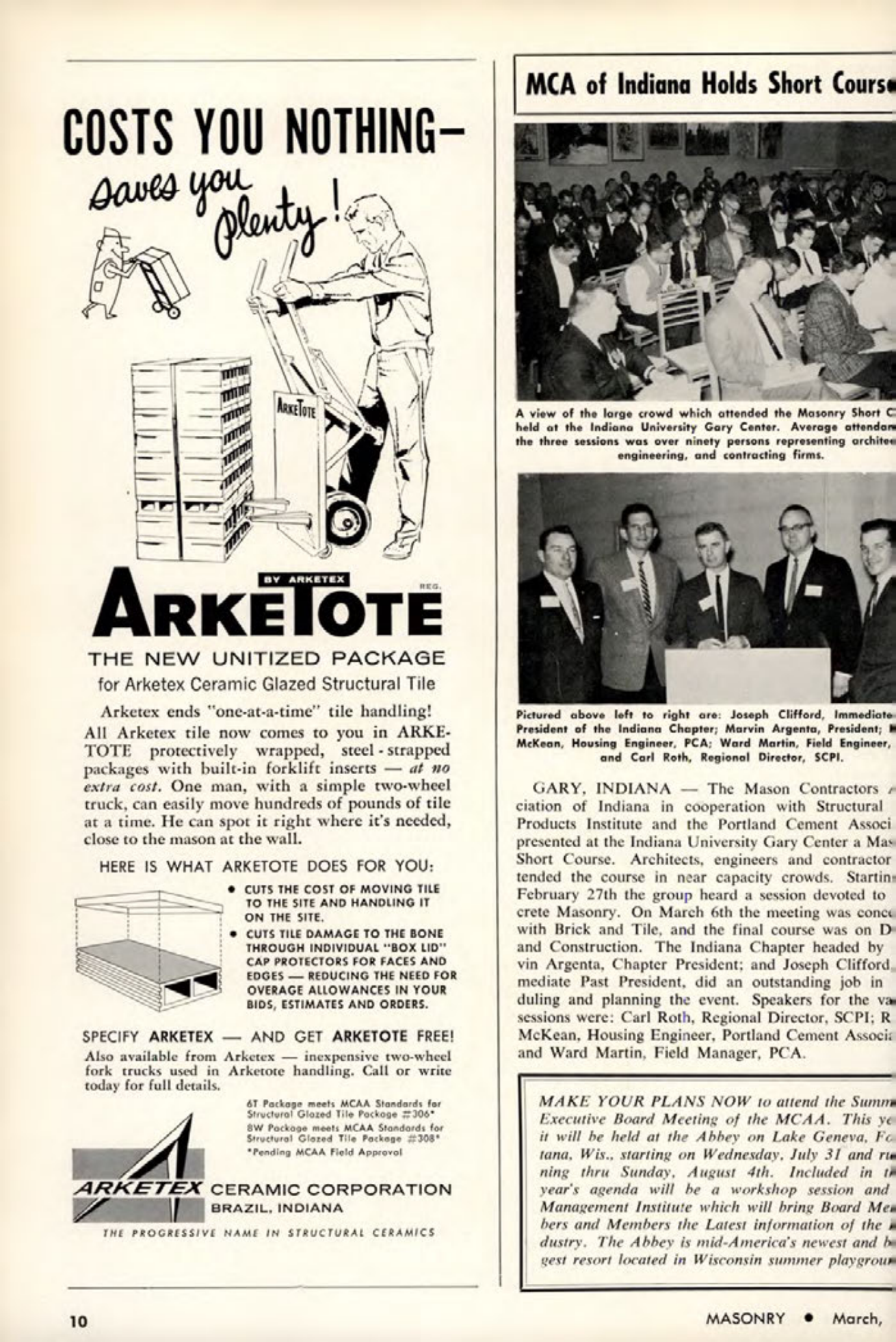 Masonry Magazine March 1963 Page. 10