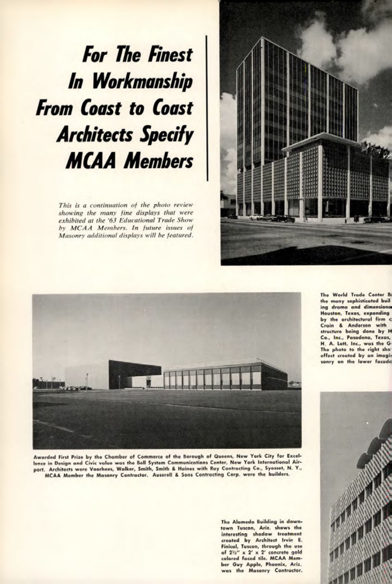 Masonry Magazine March 1963 Page. 12