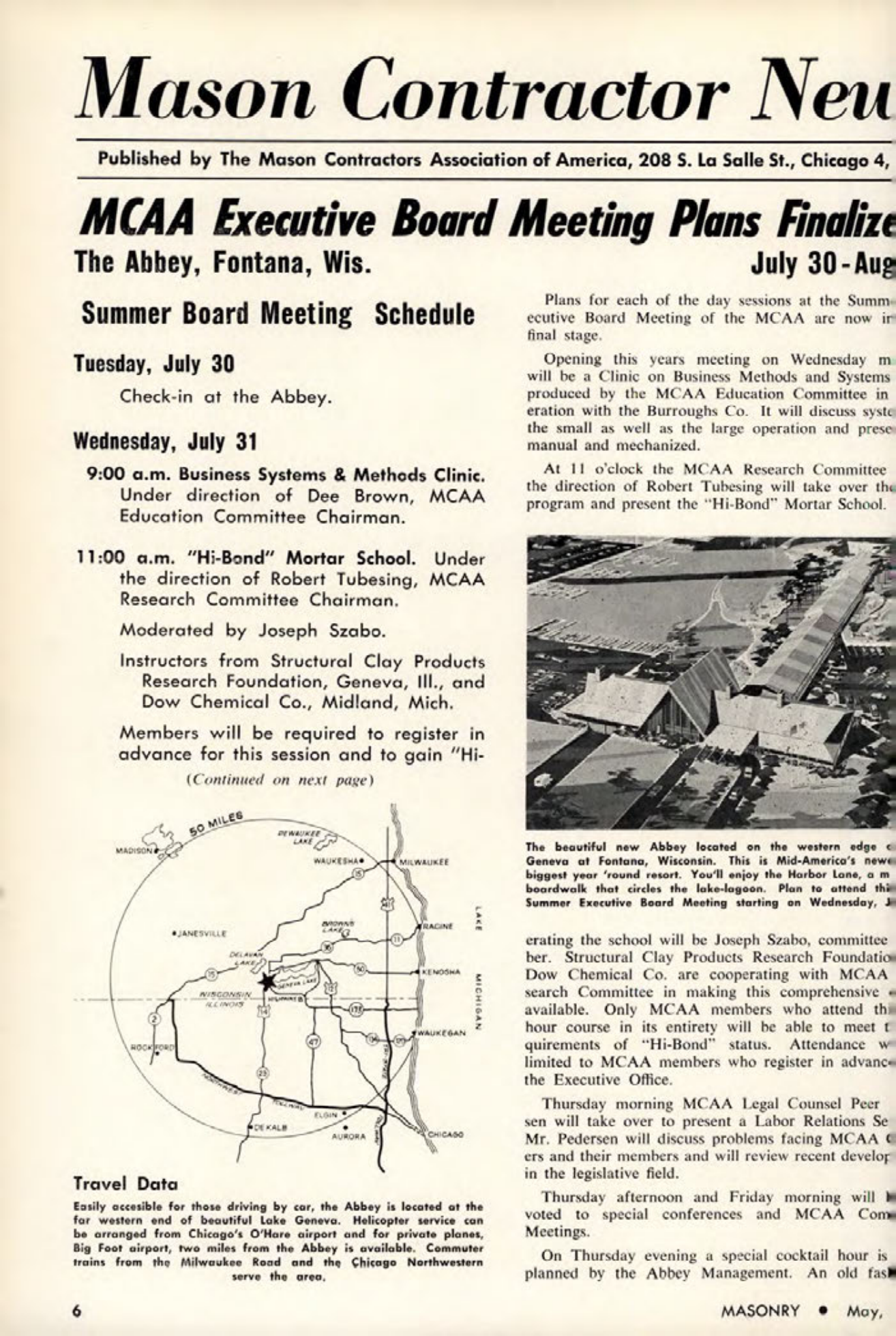 Masonry Magazine May 1963 Page. 6