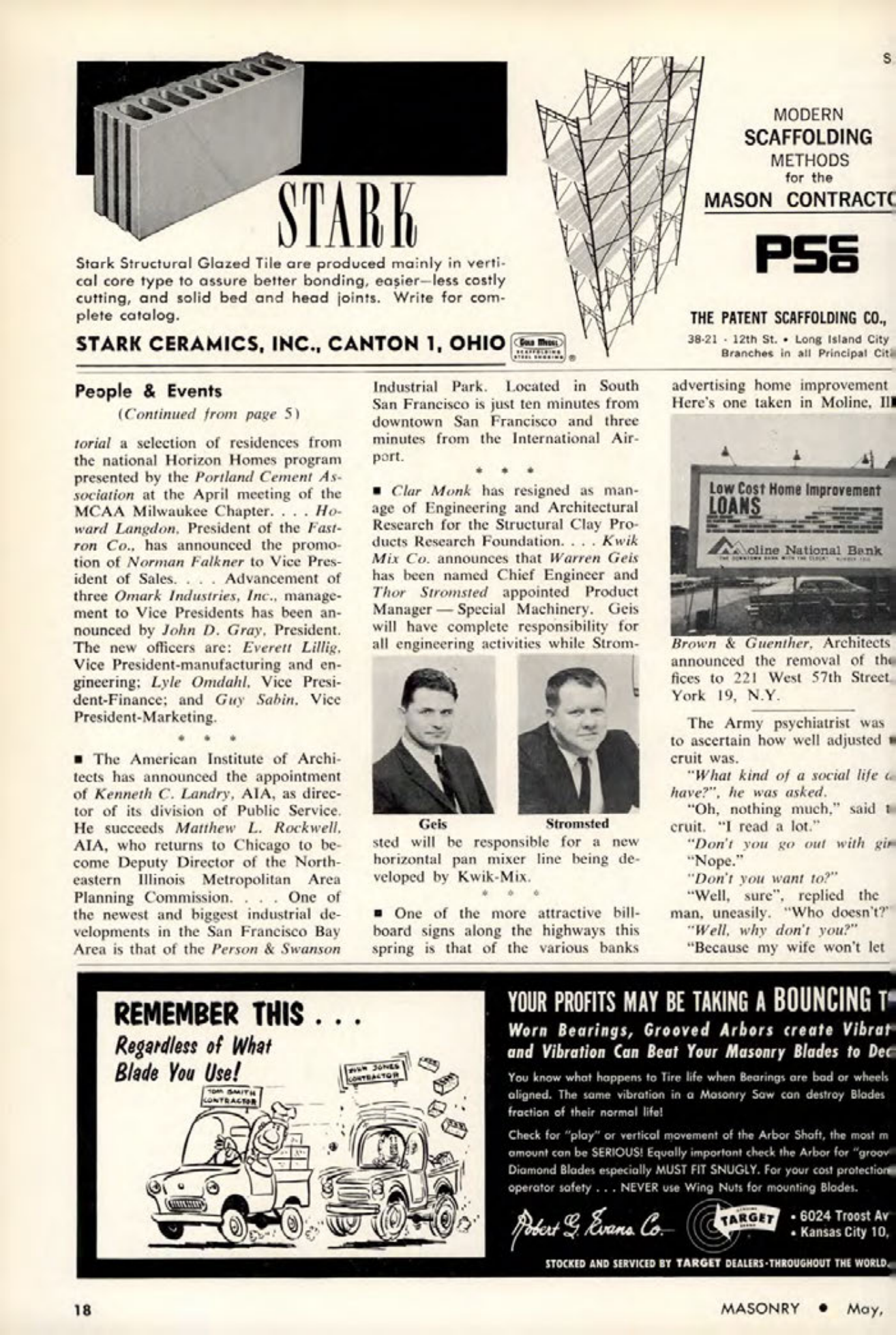 Masonry Magazine May 1963 Page. 18