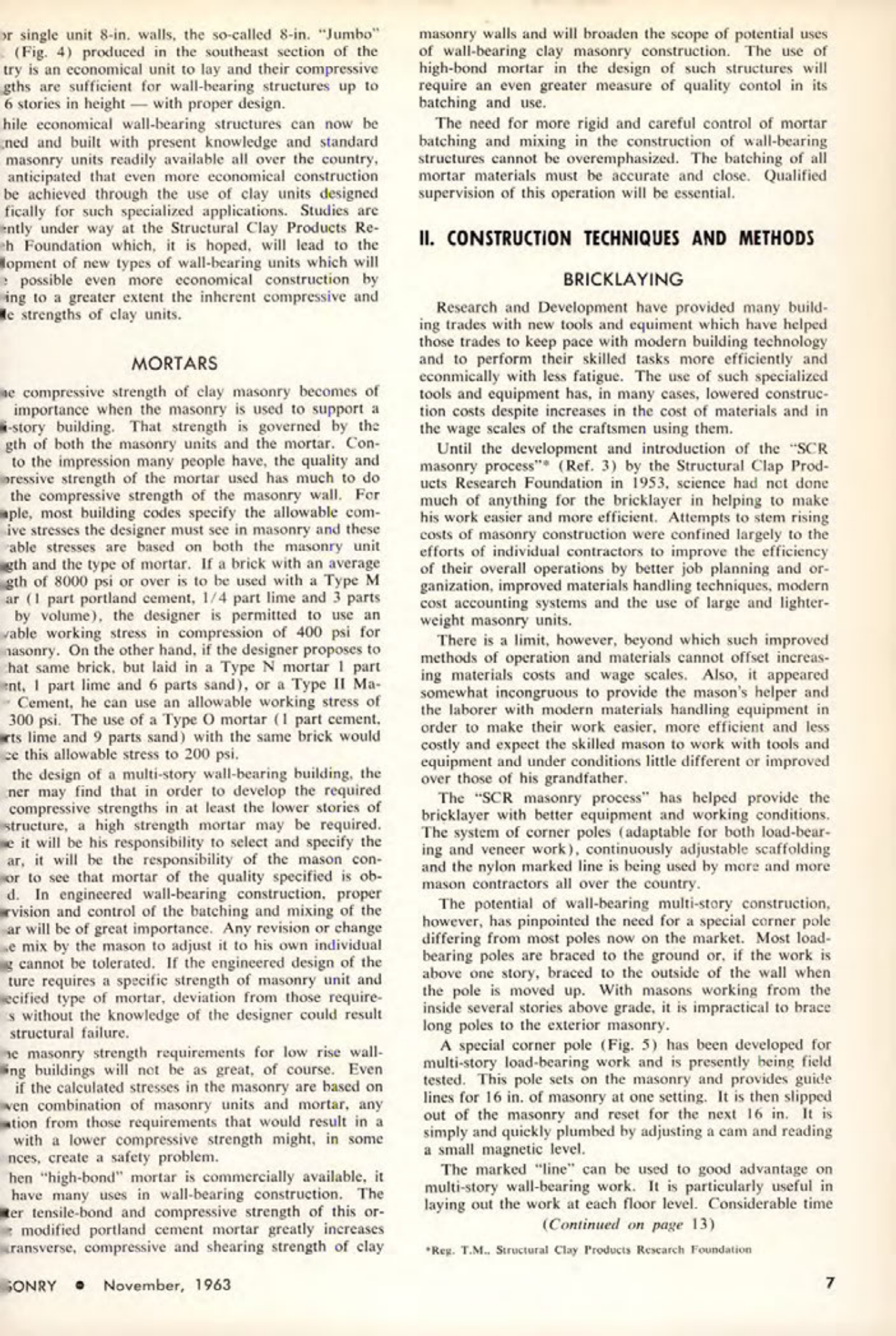Masonry Magazine November 1963 Page. 7