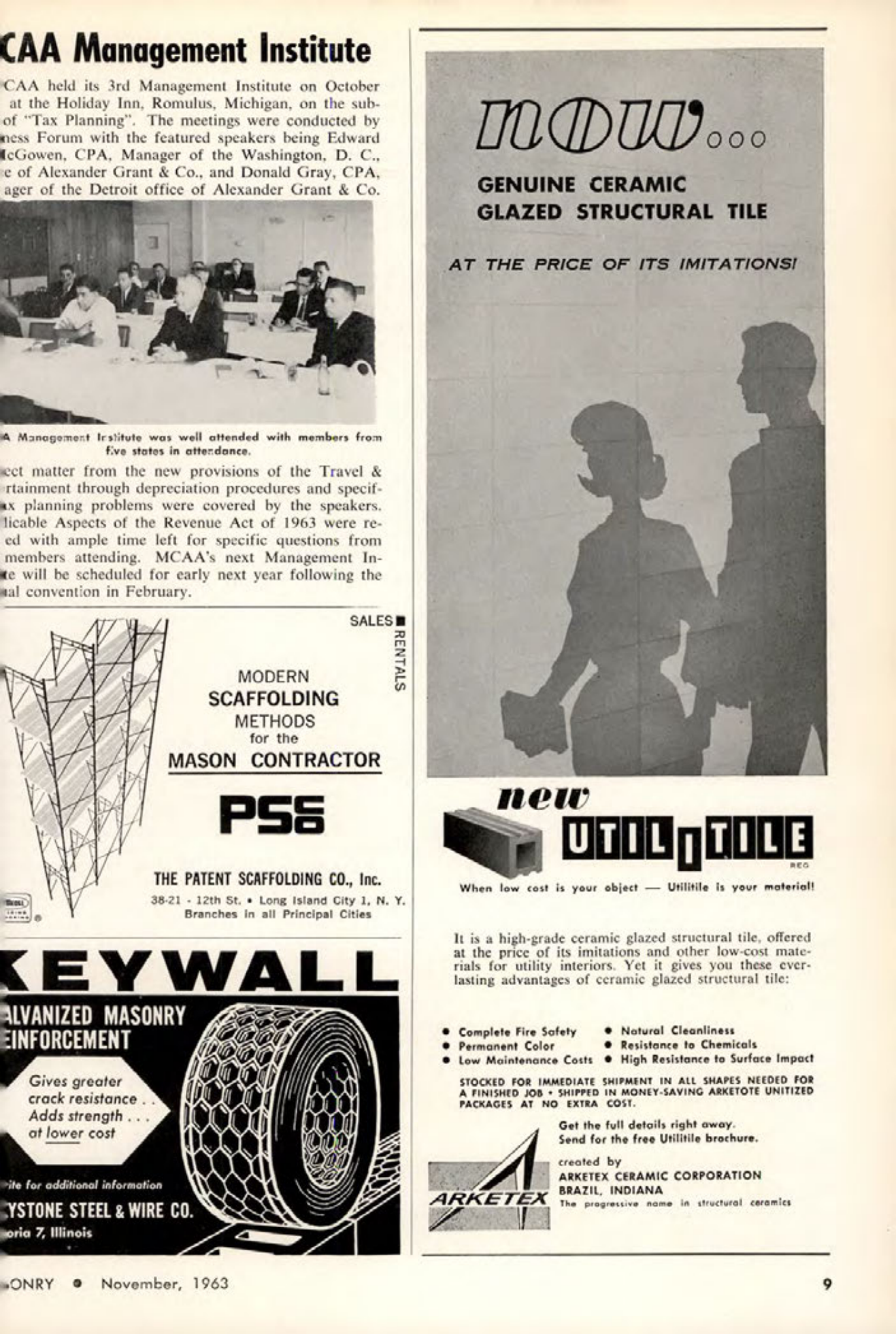 Masonry Magazine November 1963 Page. 13