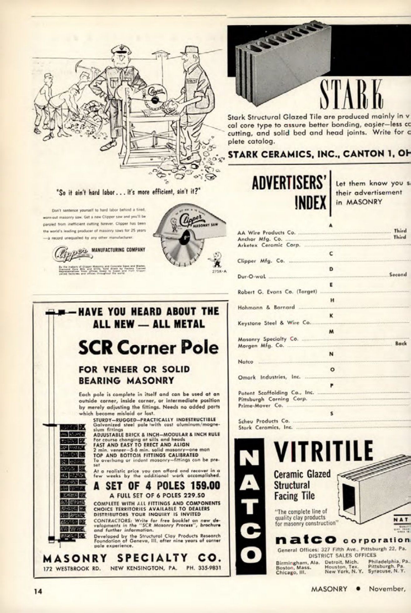 Masonry Magazine November 1963 Page. 18