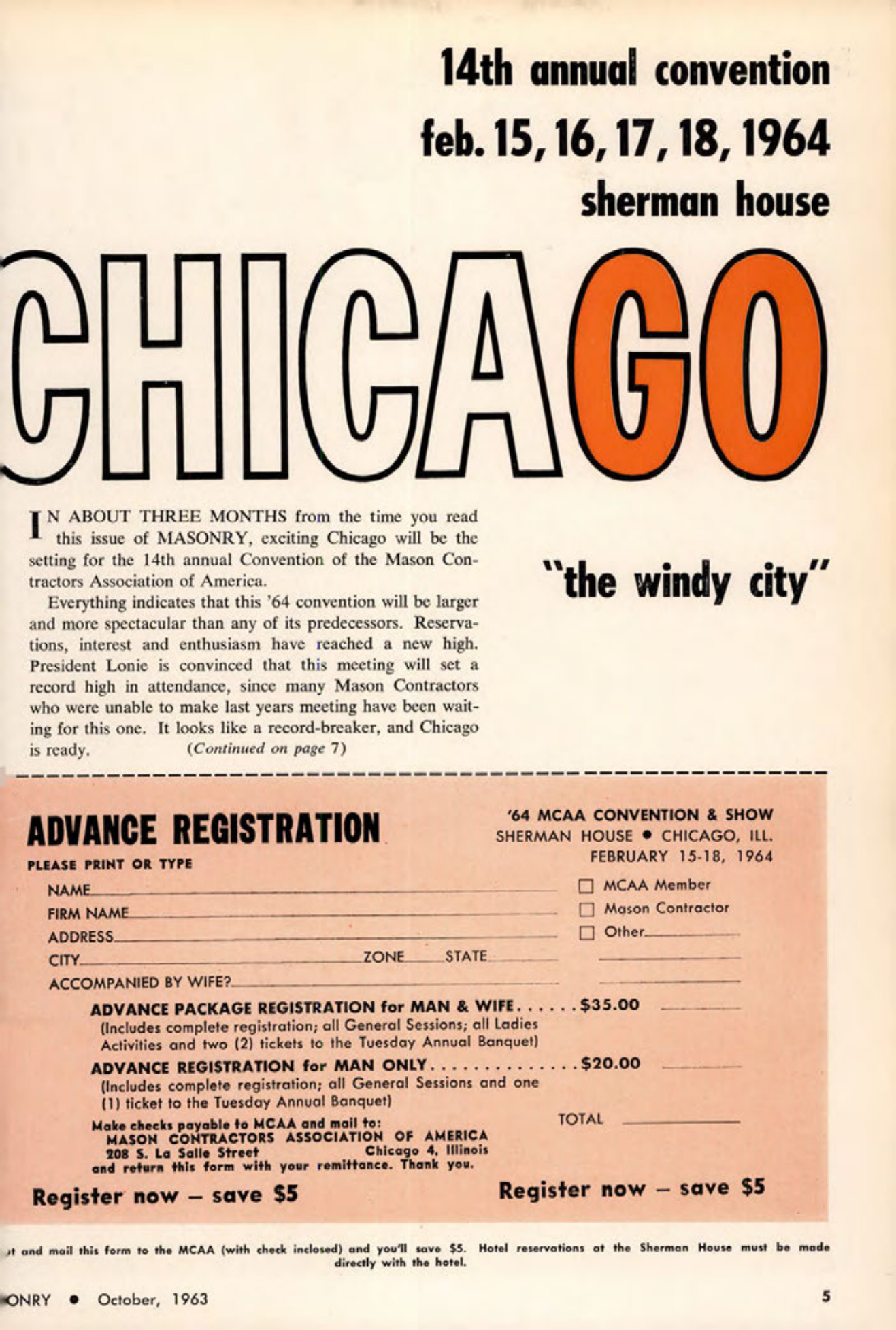 Masonry Magazine October 1963 Page. 5
