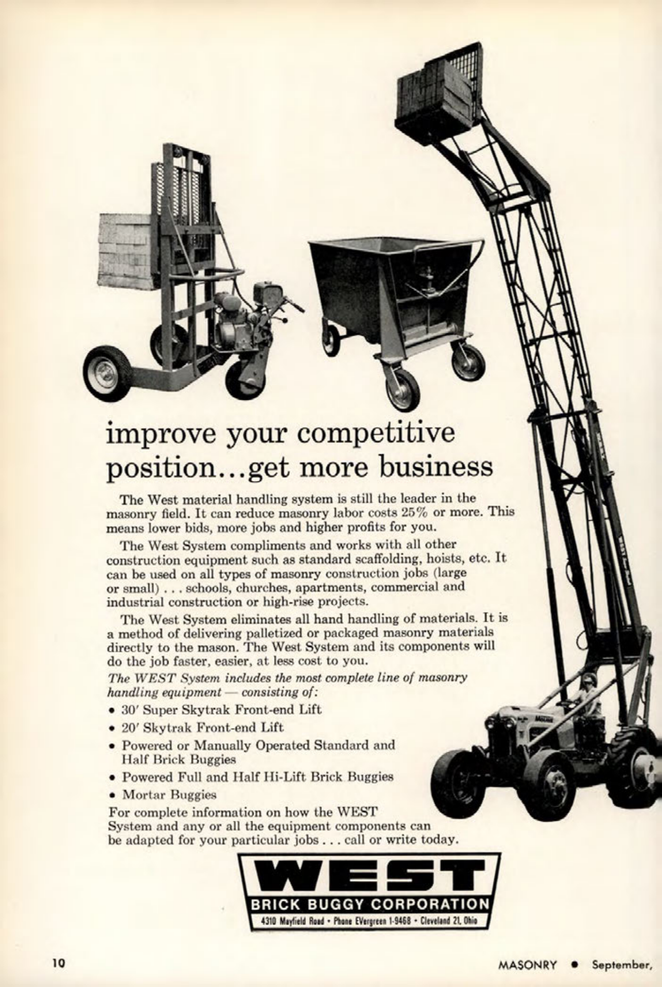 Masonry Magazine September 1963 Page. 10