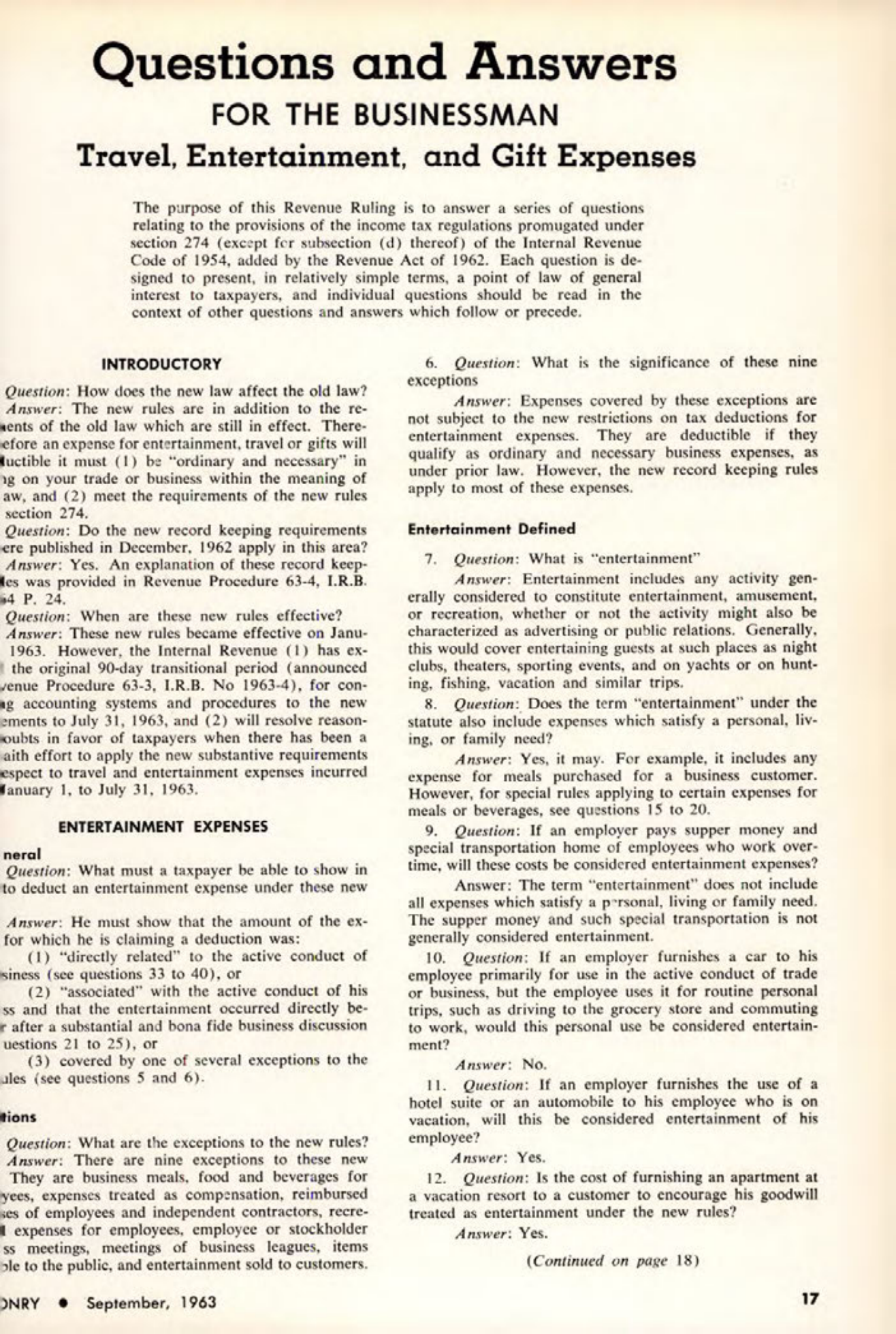 Masonry Magazine September 1963 Page. 17