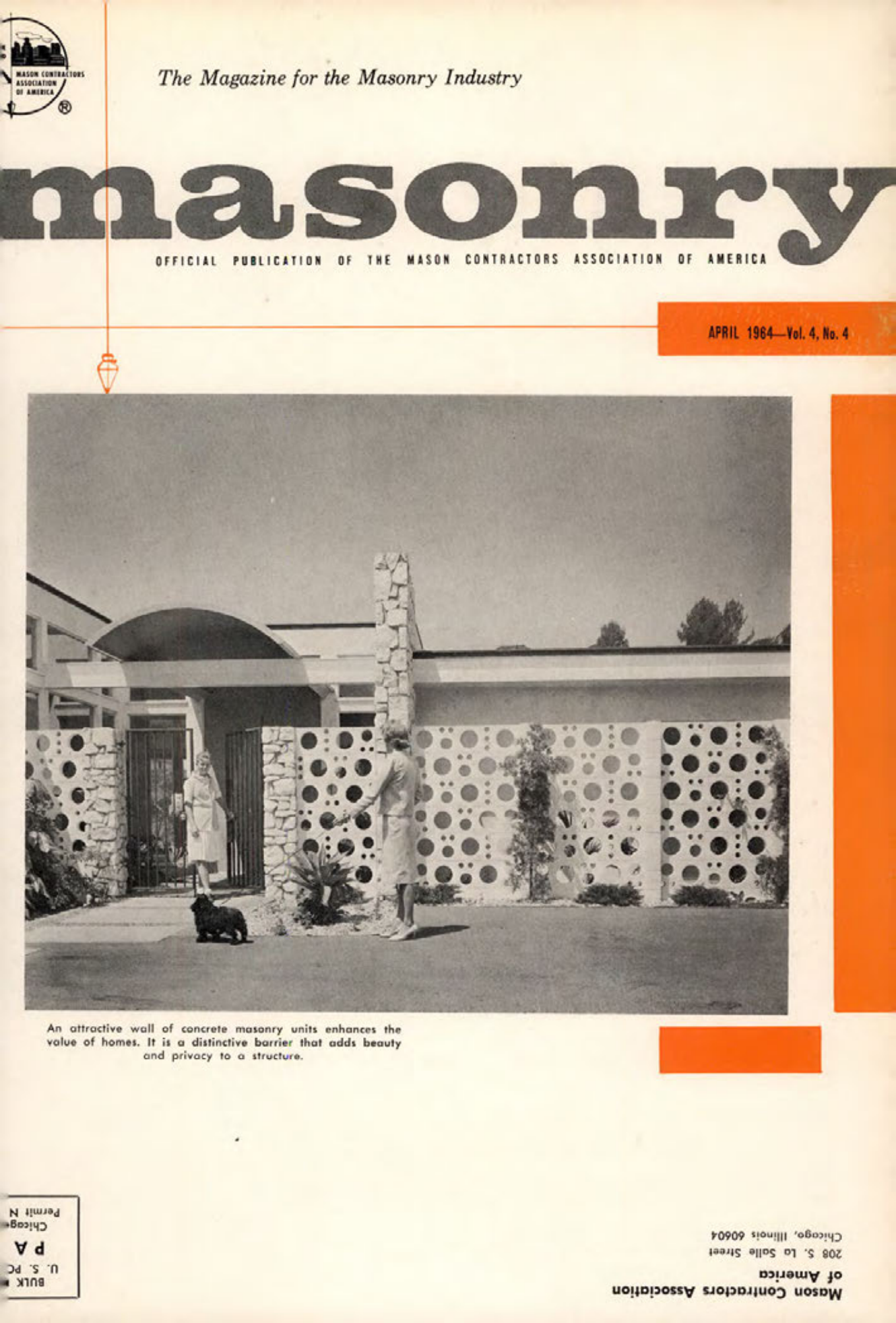 Masonry Magazine April 1964 Page. 1