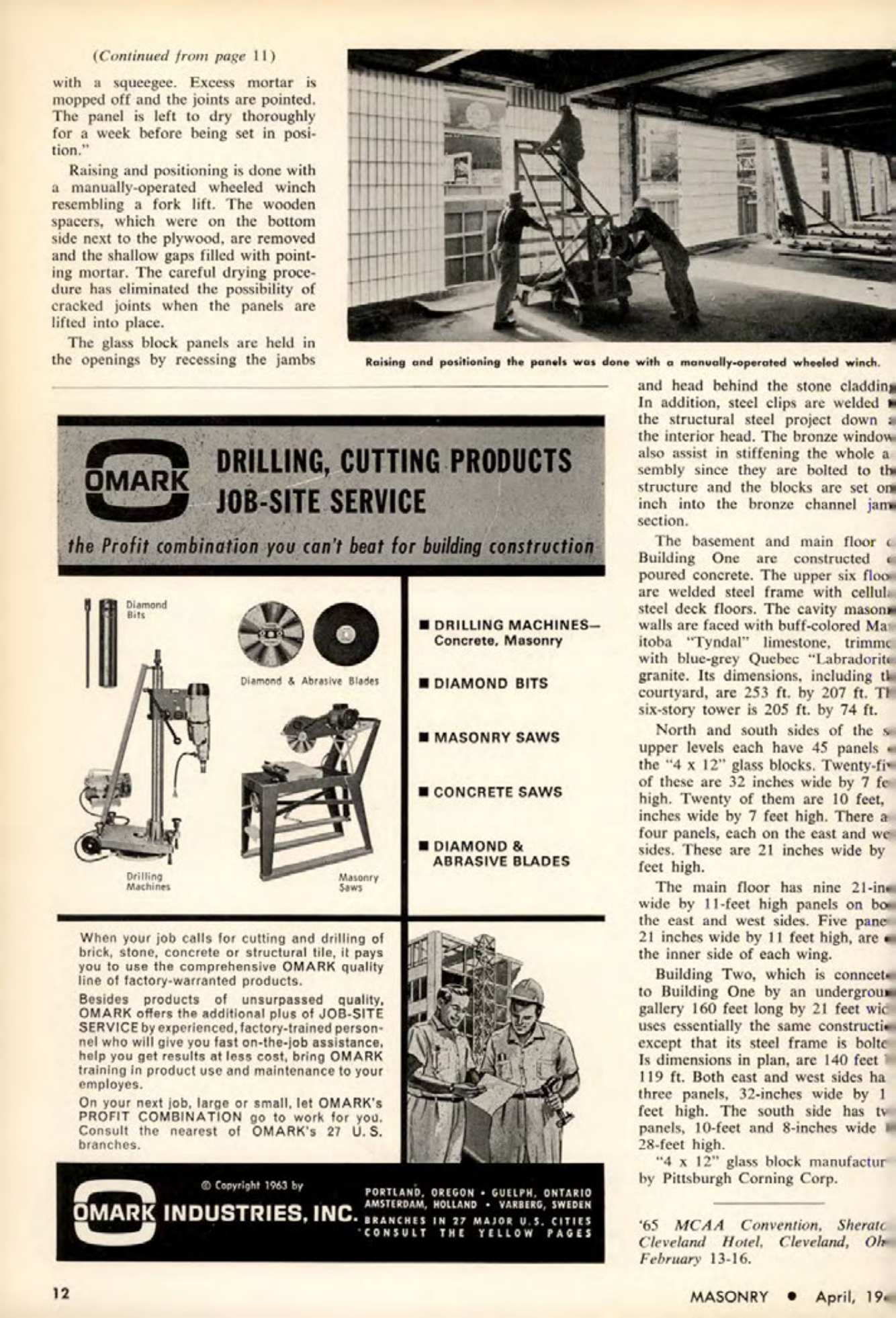 Masonry Magazine April 1964 Page. 12