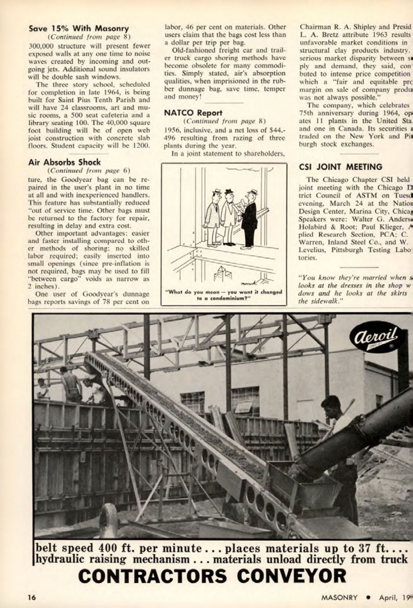 Masonry Magazine April 1964 Page. 16