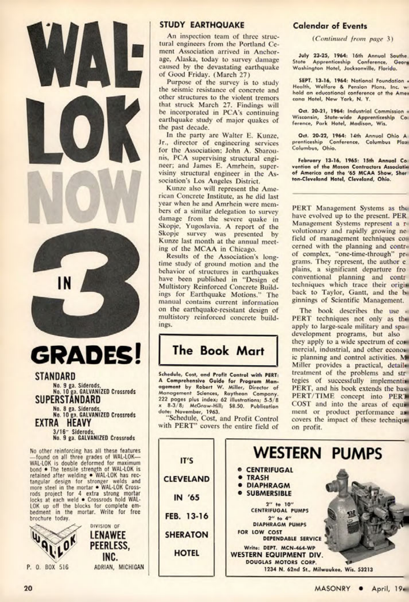 Masonry Magazine April 1964 Page. 20