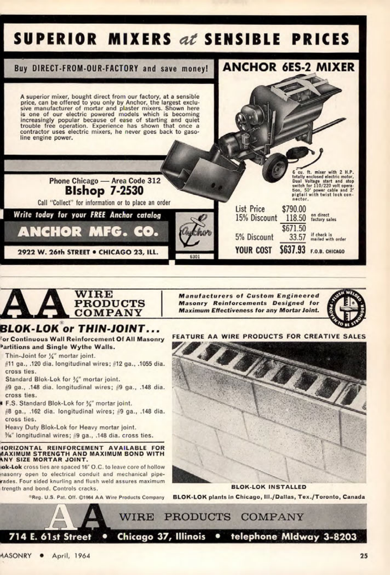 Masonry Magazine April 1964 Page. 25
