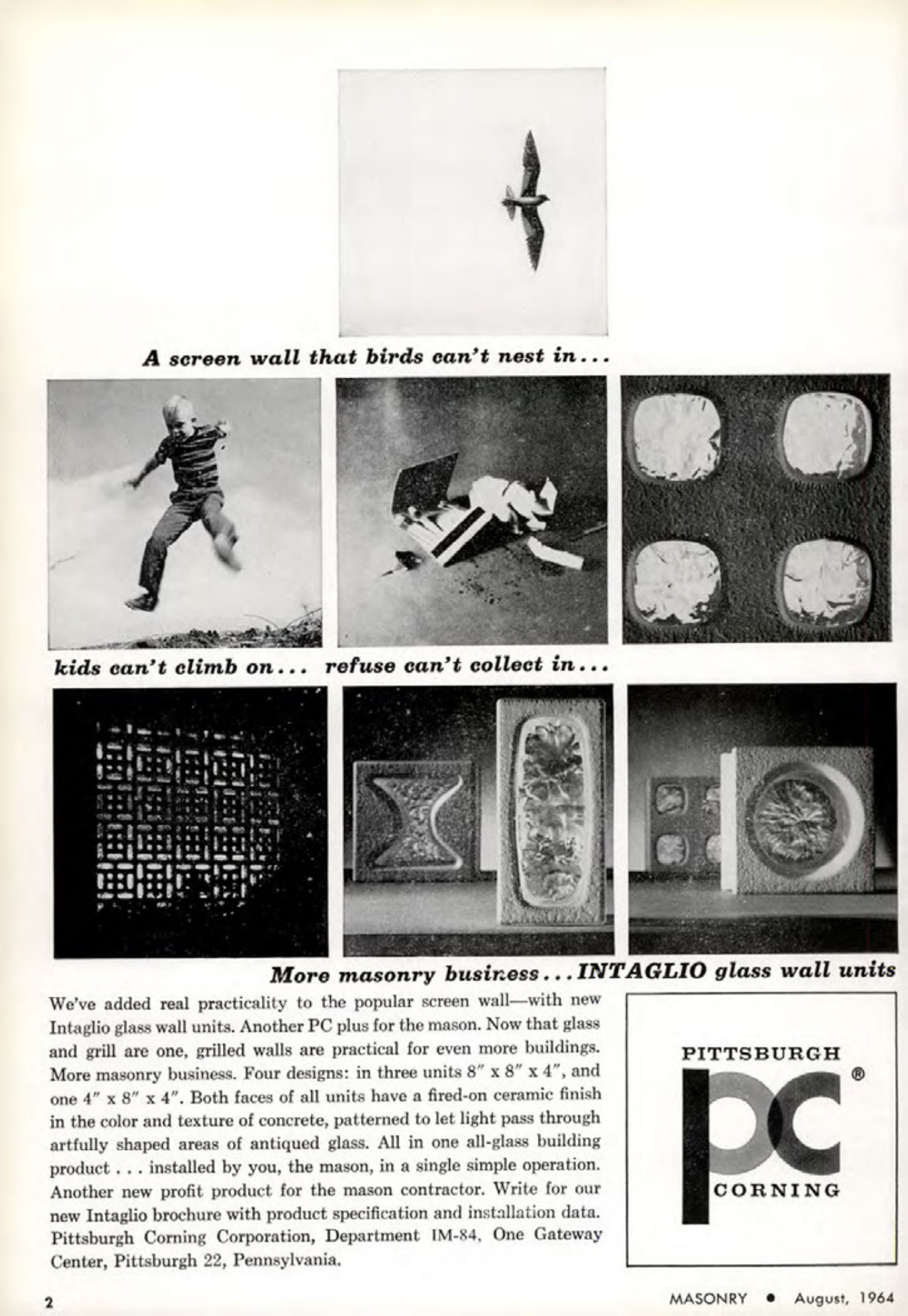 Masonry Magazine August 1964 Page. 2