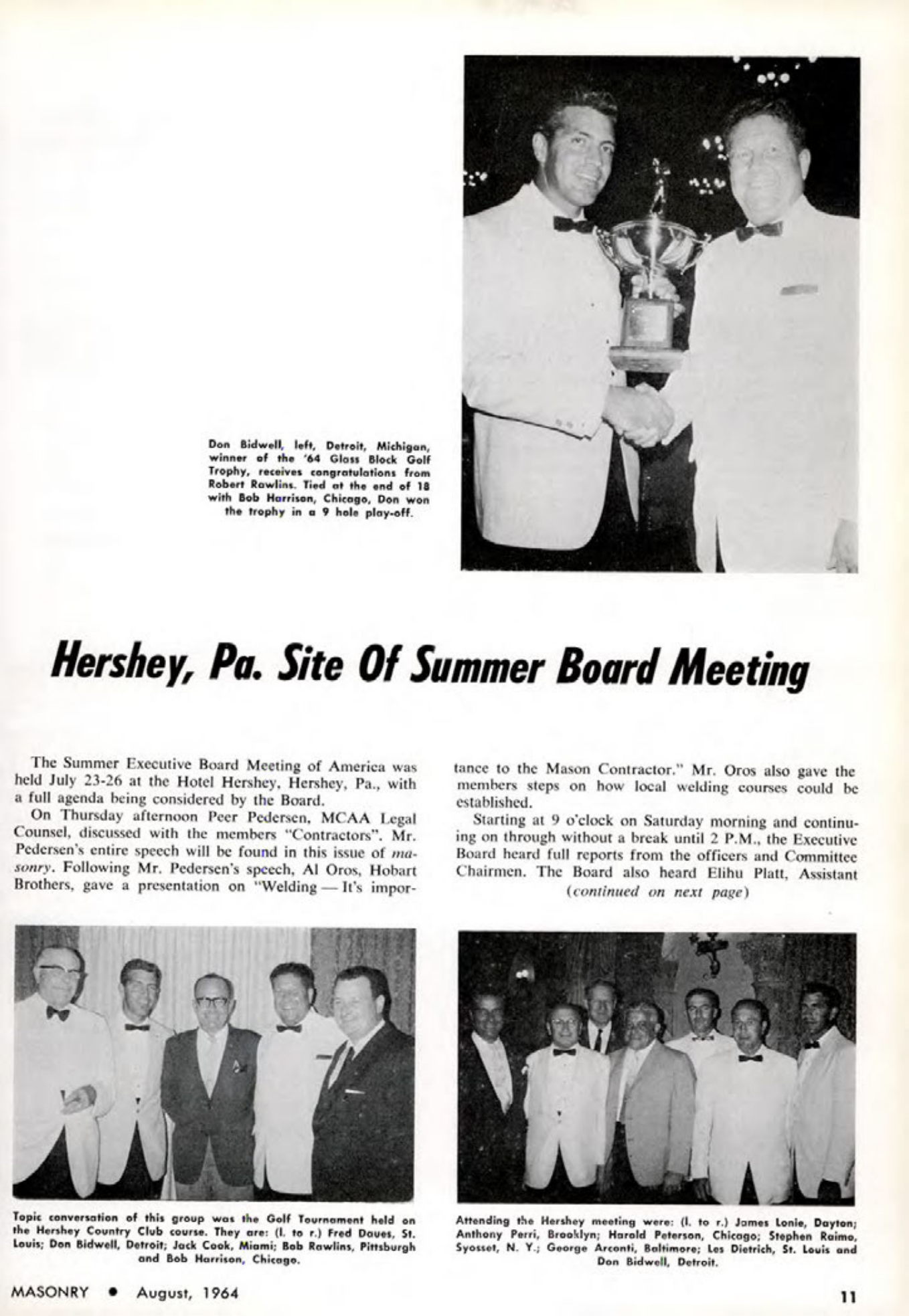 Masonry Magazine August 1964 Page. 11