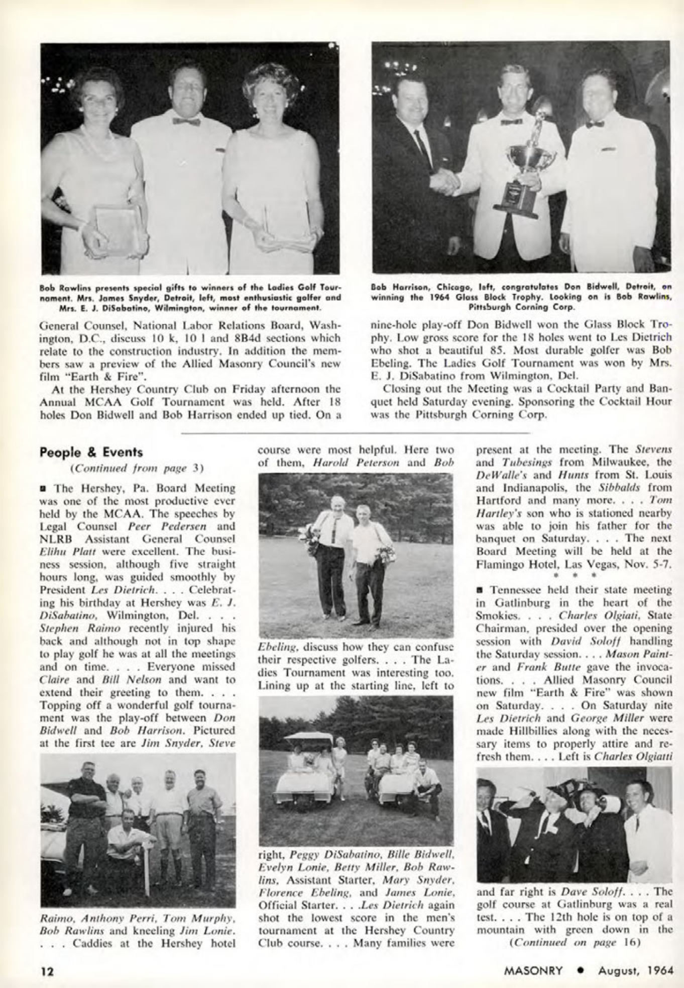 Masonry Magazine August 1964 Page. 12