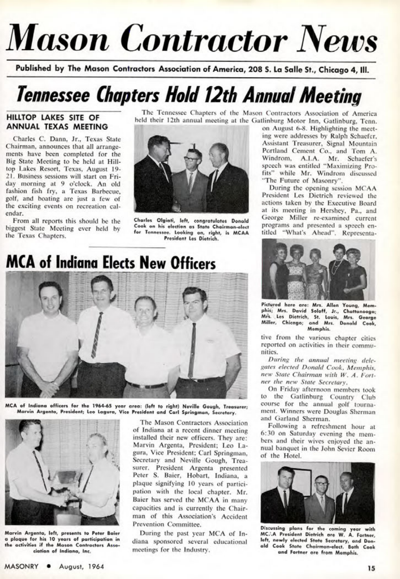 Masonry Magazine August 1964 Page. 15