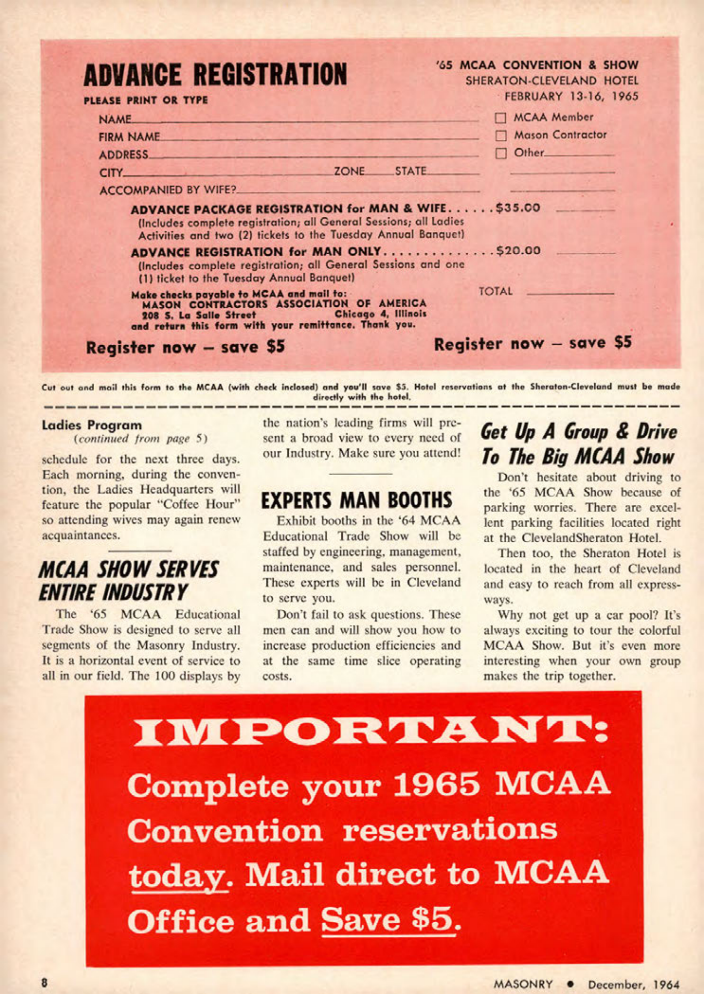 Masonry Magazine December 1964 Page. 8