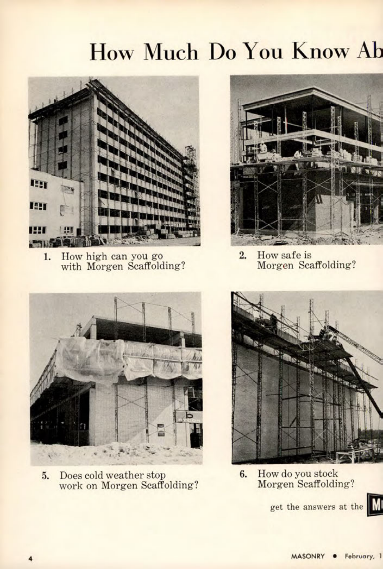 Masonry Magazine February 1964 Page. 4