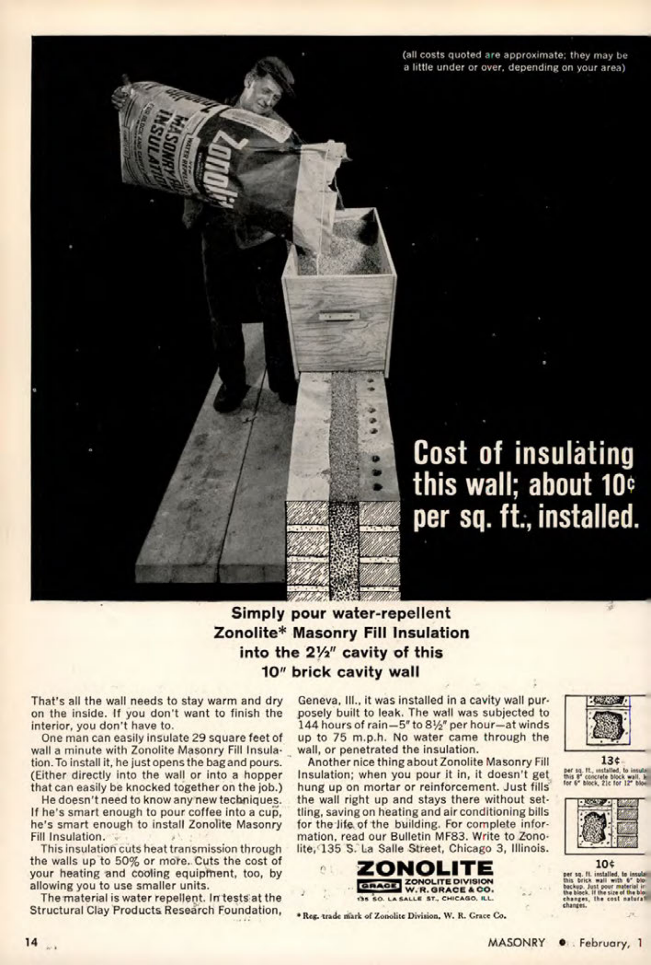 Masonry Magazine February 1964 Page. 14