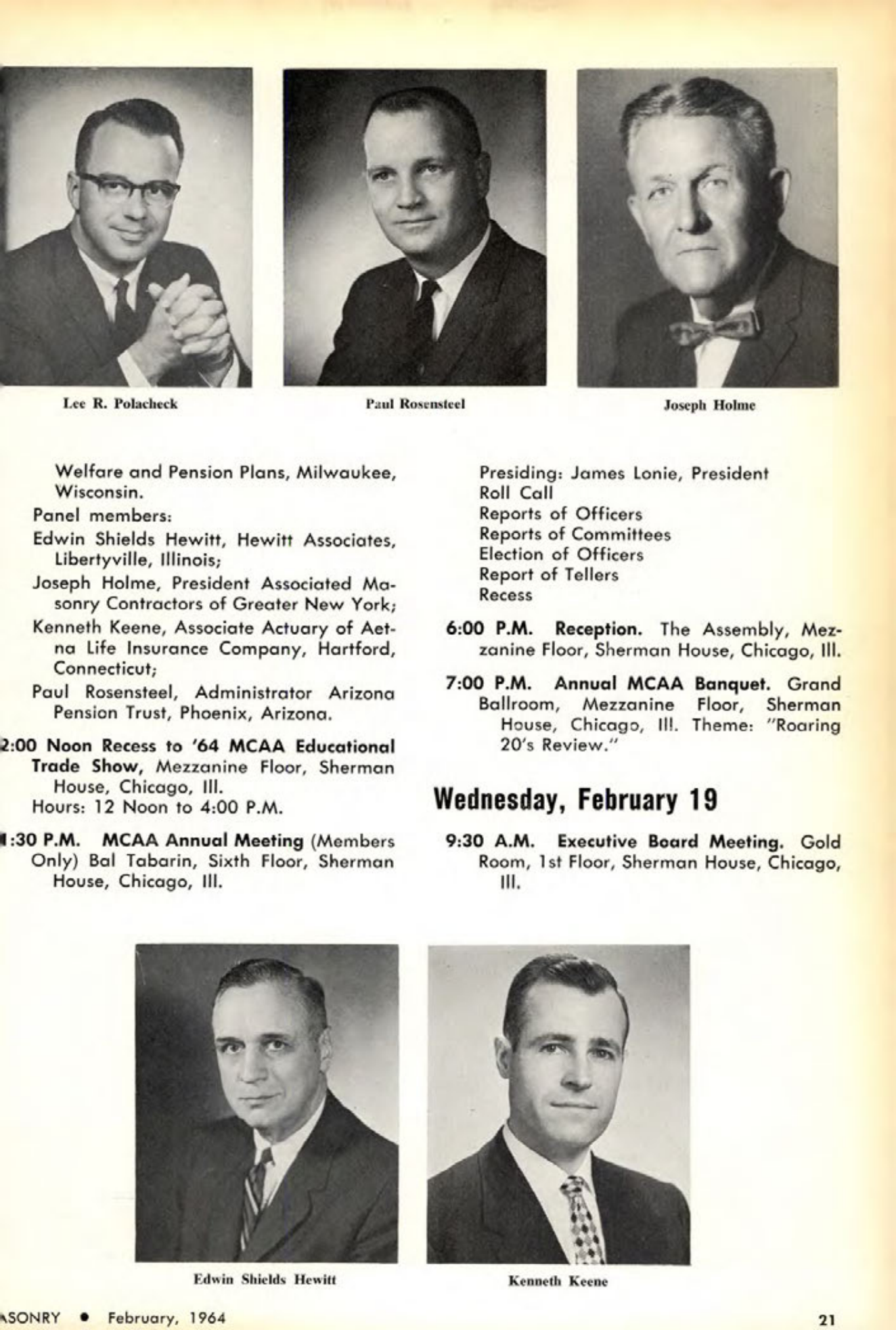 Masonry Magazine February 1964 Page. 21