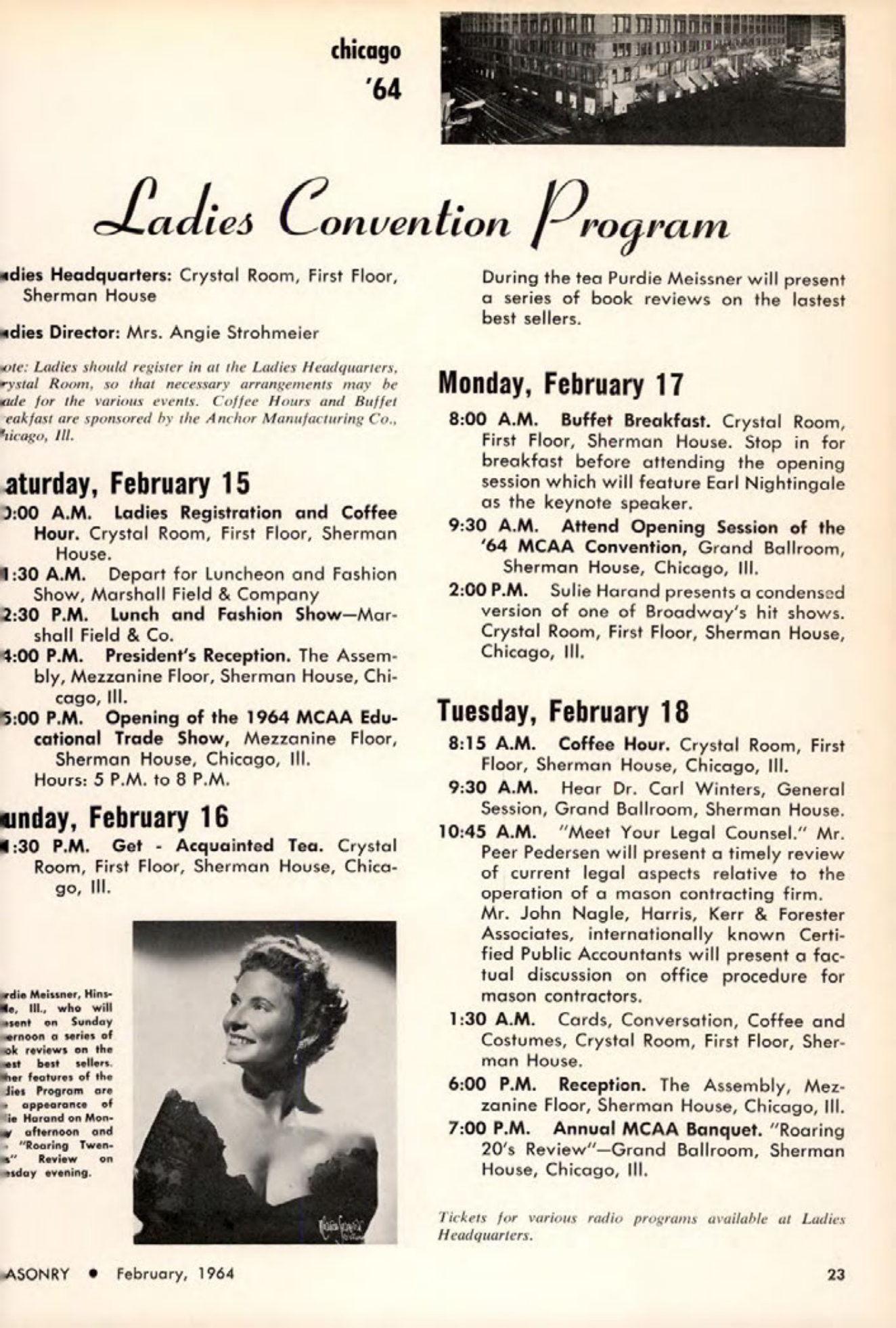 Masonry Magazine February 1964 Page. 23