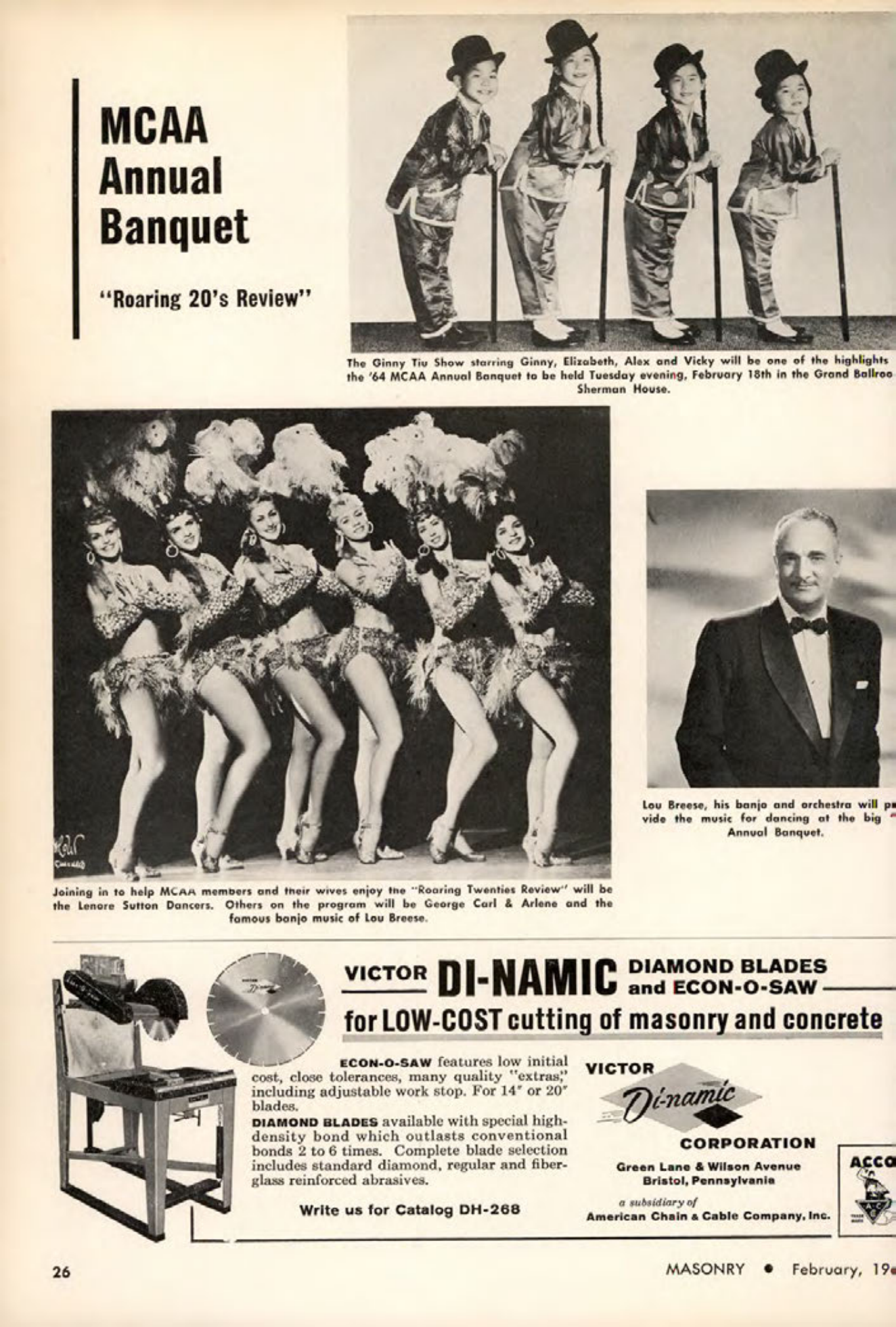 Masonry Magazine February 1964 Page. 26