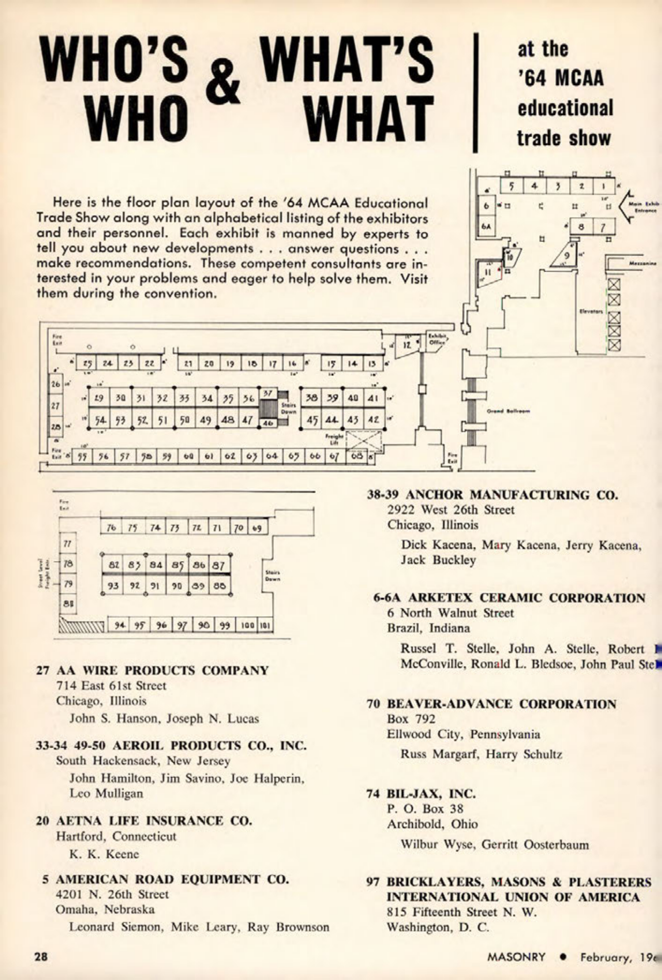 Masonry Magazine February 1964 Page. 30