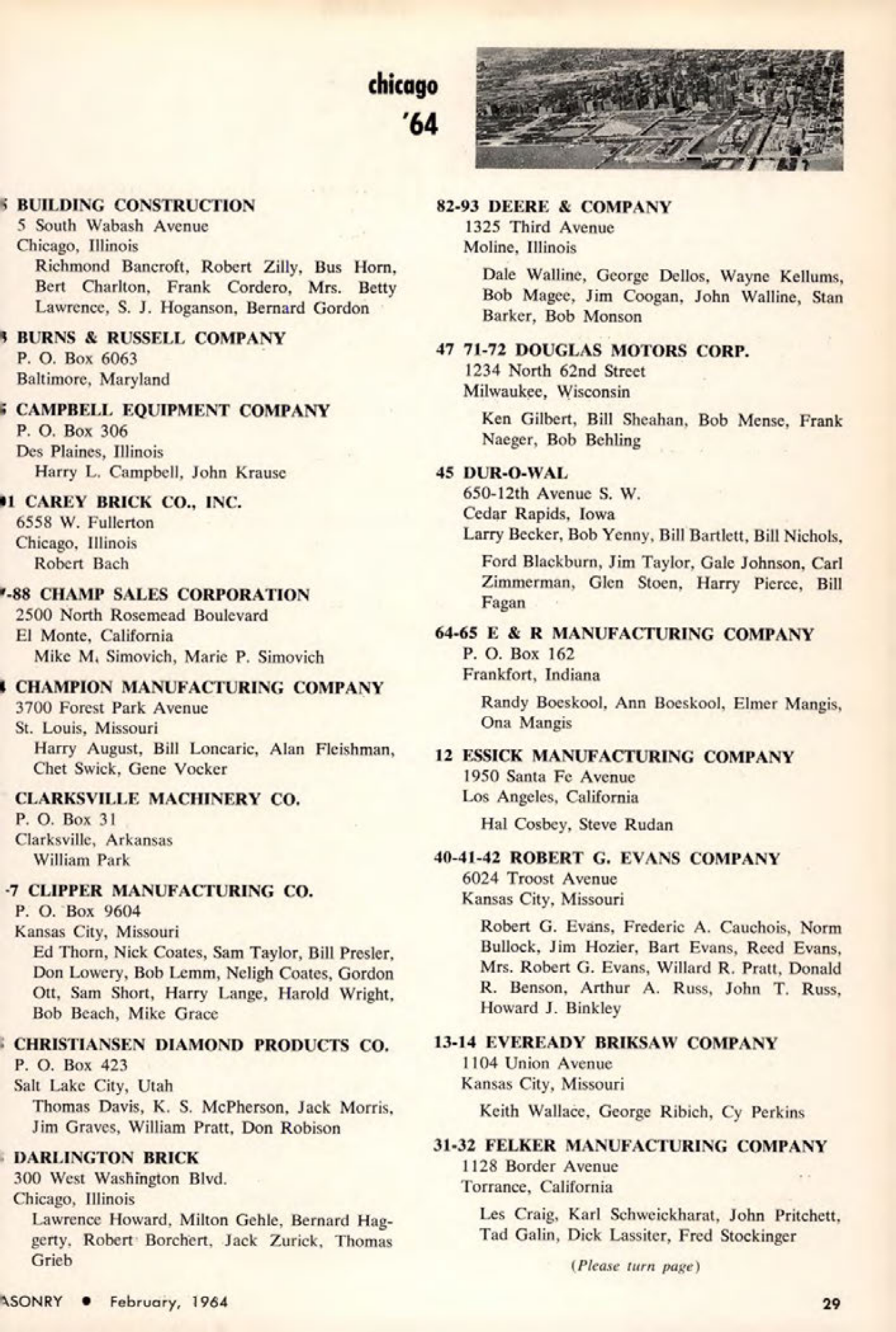 Masonry Magazine February 1964 Page. 31
