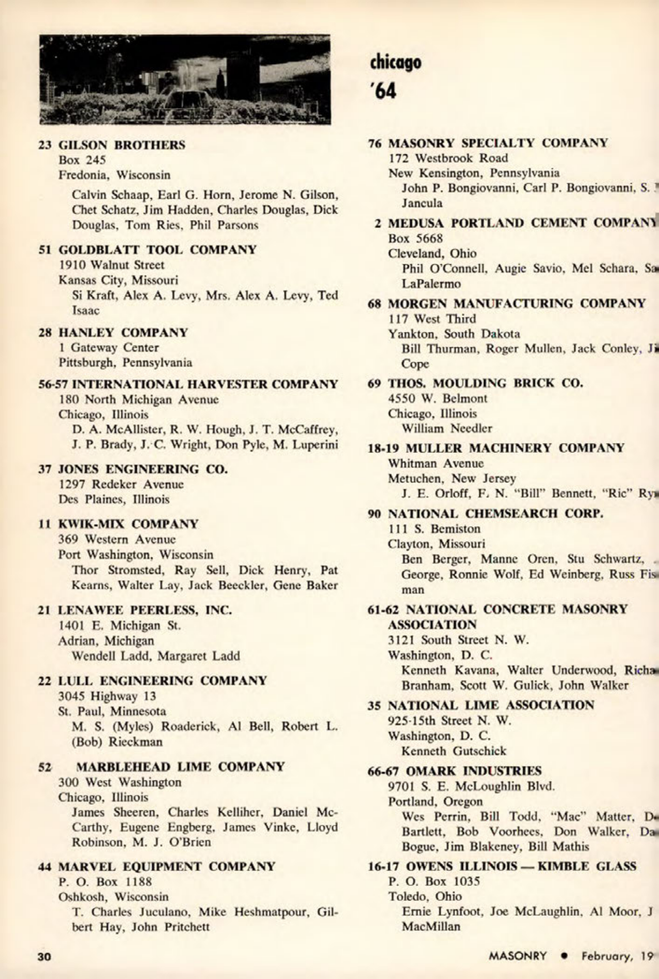 Masonry Magazine February 1964 Page. 32