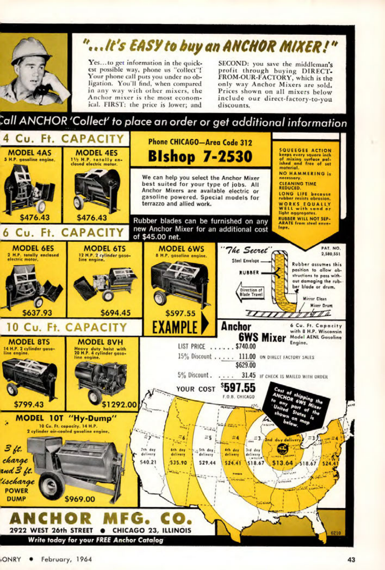 Masonry Magazine February 1964 Page. 45