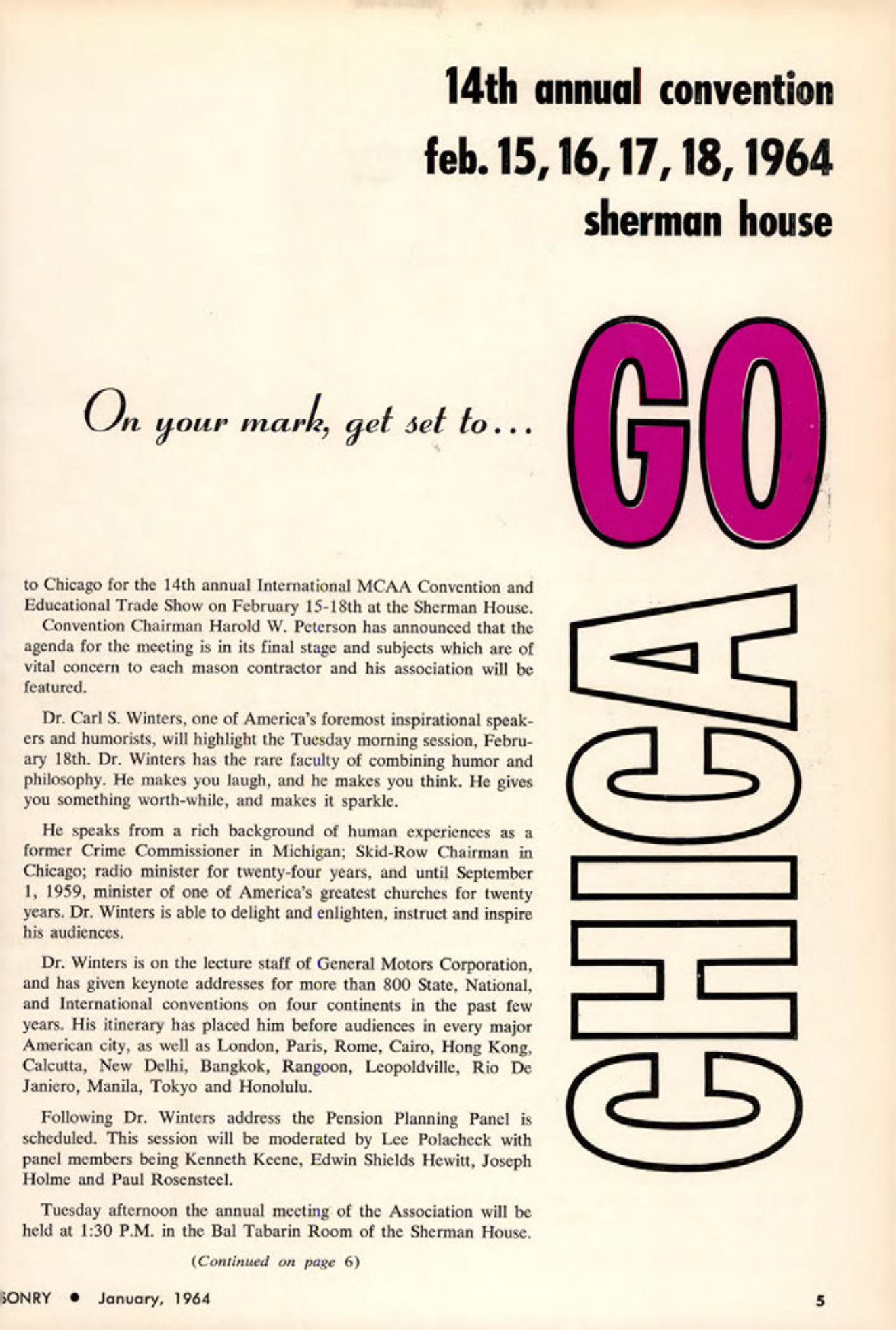 Masonry Magazine January 1964 Page. 5