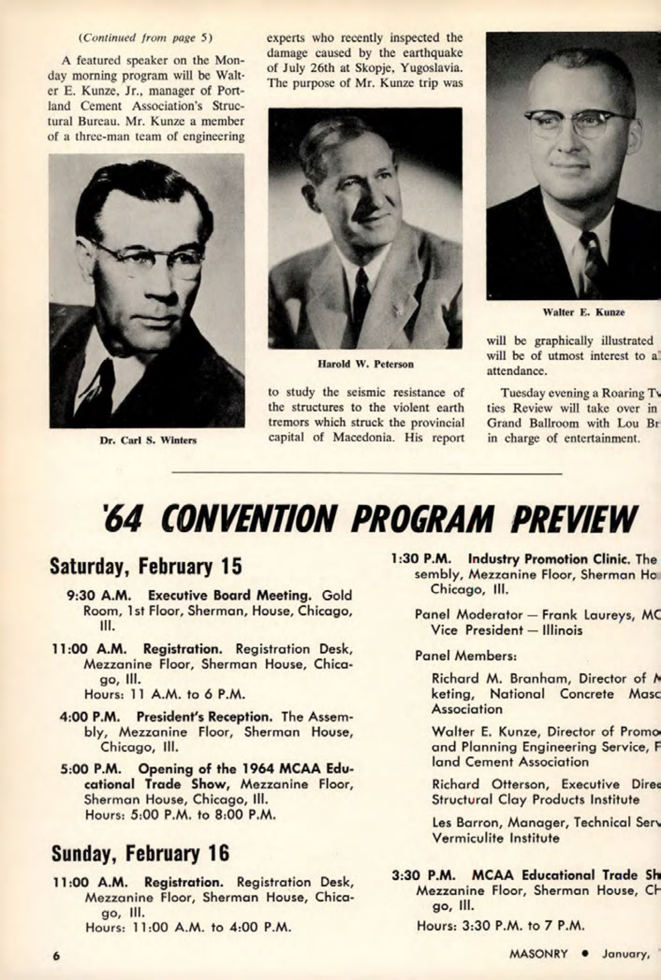 Masonry Magazine January 1964 Page. 6