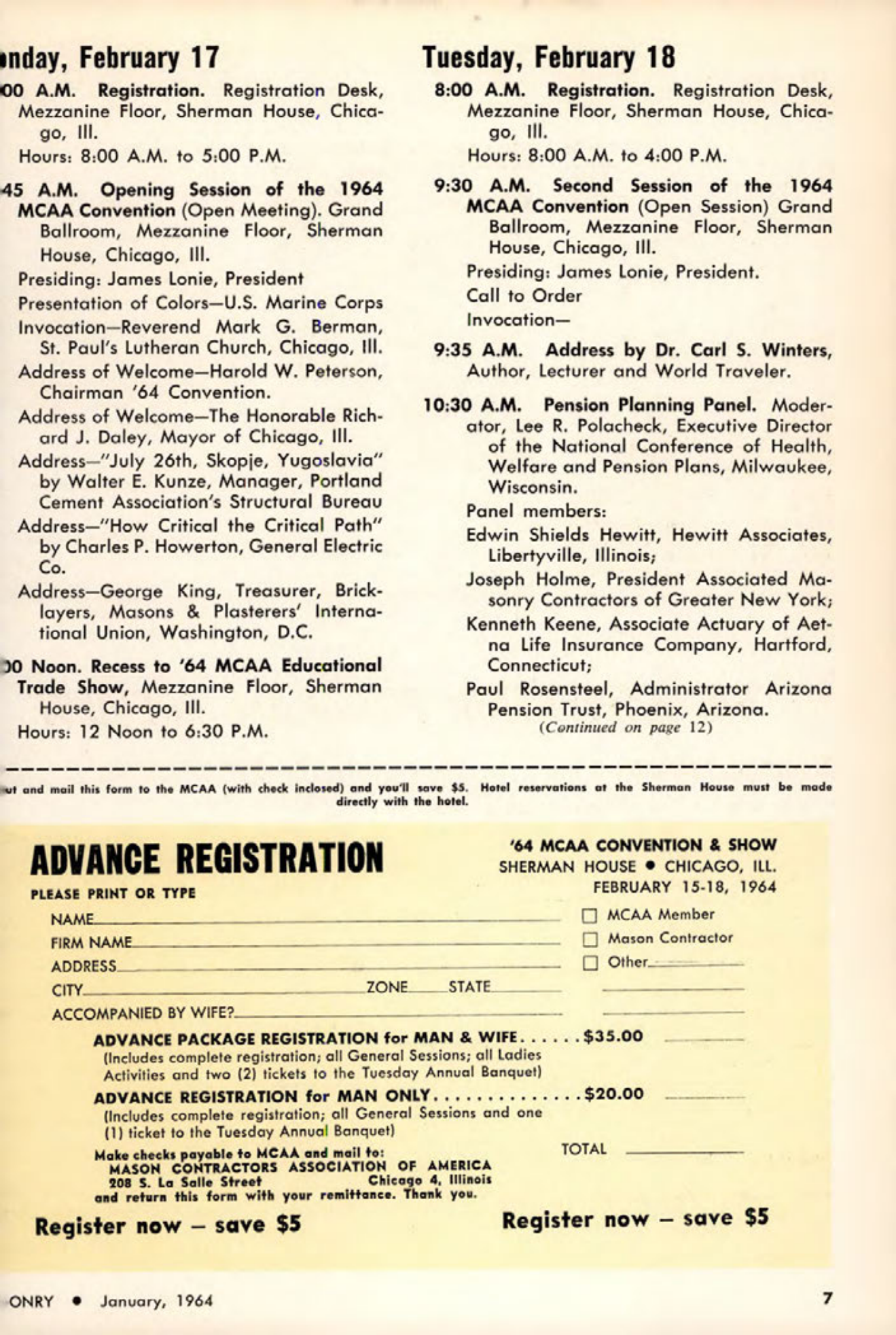 Masonry Magazine January 1964 Page. 7