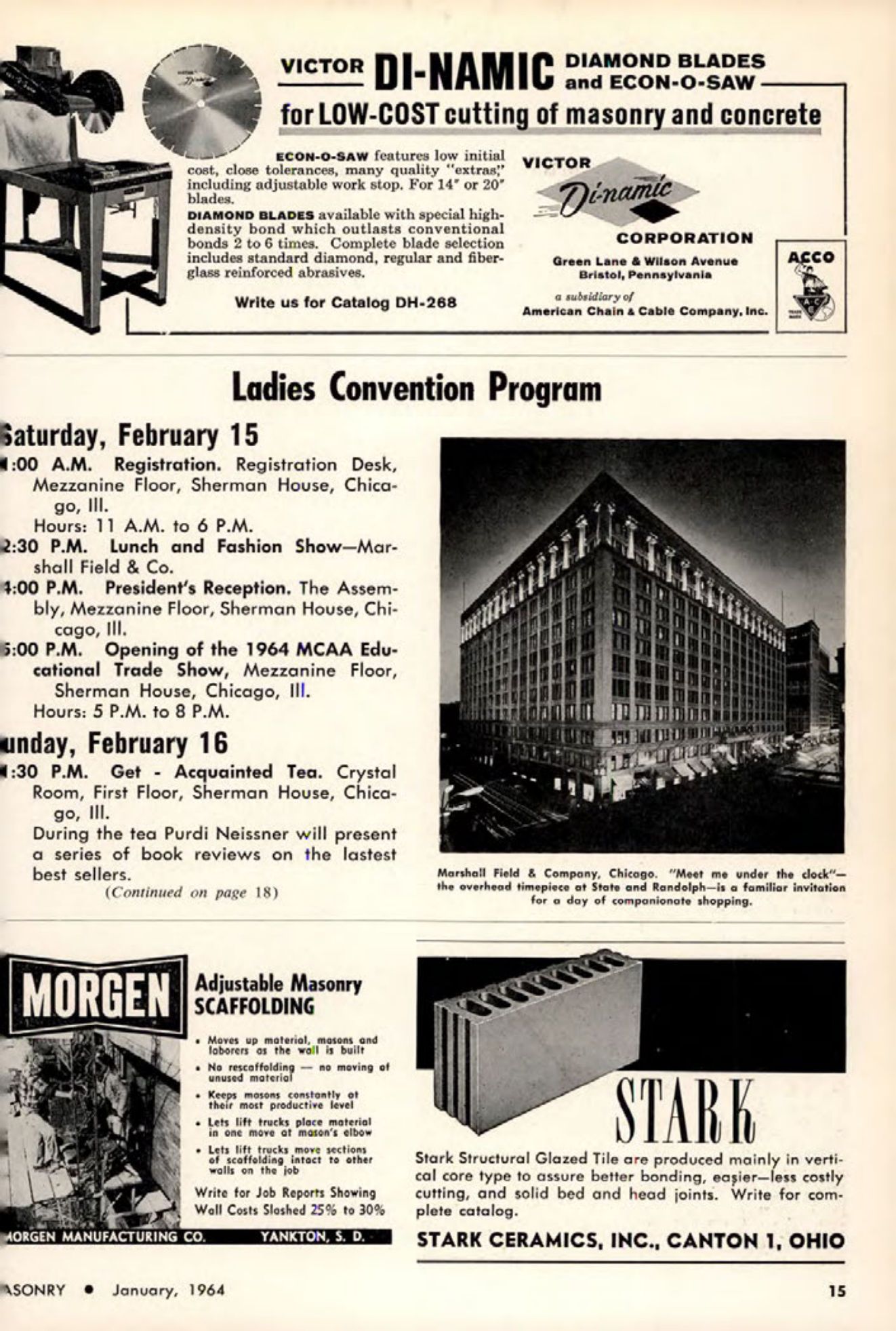 Masonry Magazine January 1964 Page. 15