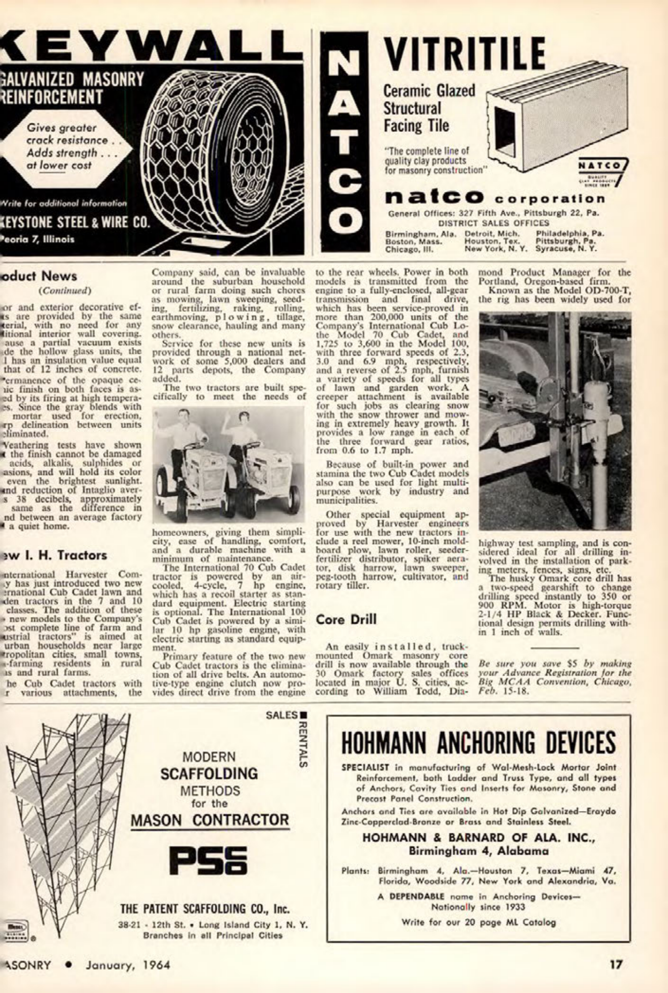 Masonry Magazine January 1964 Page. 17