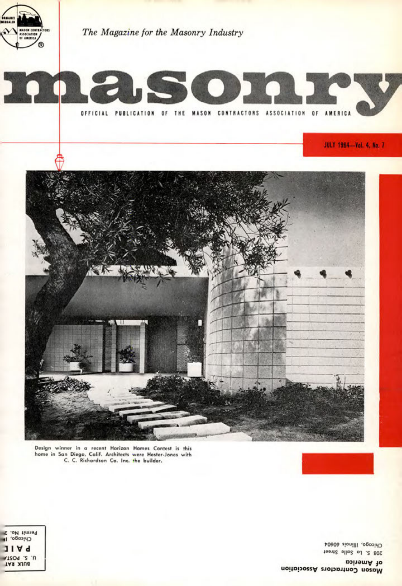 Masonry Magazine July 1964 Page. 1