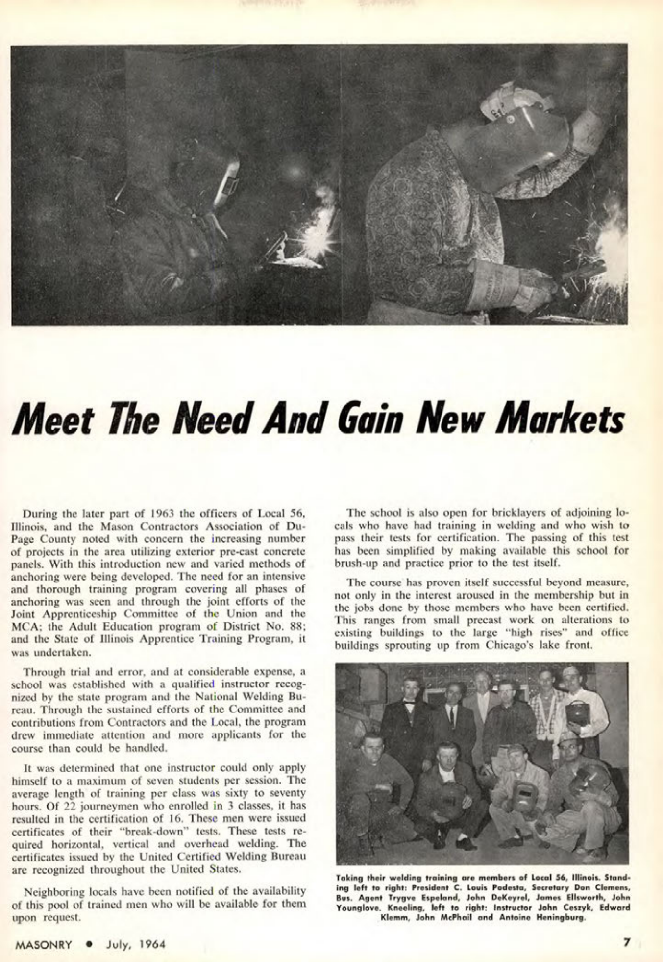 Masonry Magazine July 1964 Page. 7