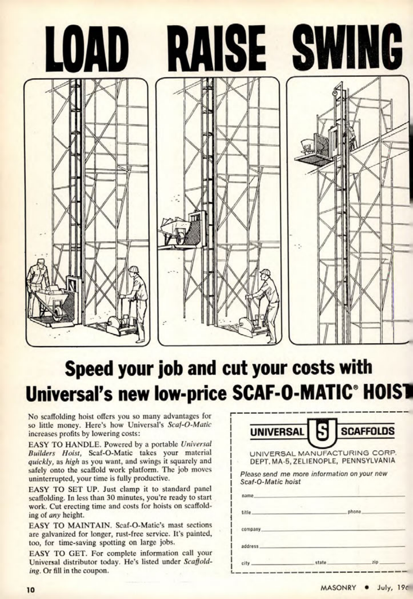 Masonry Magazine July 1964 Page. 10