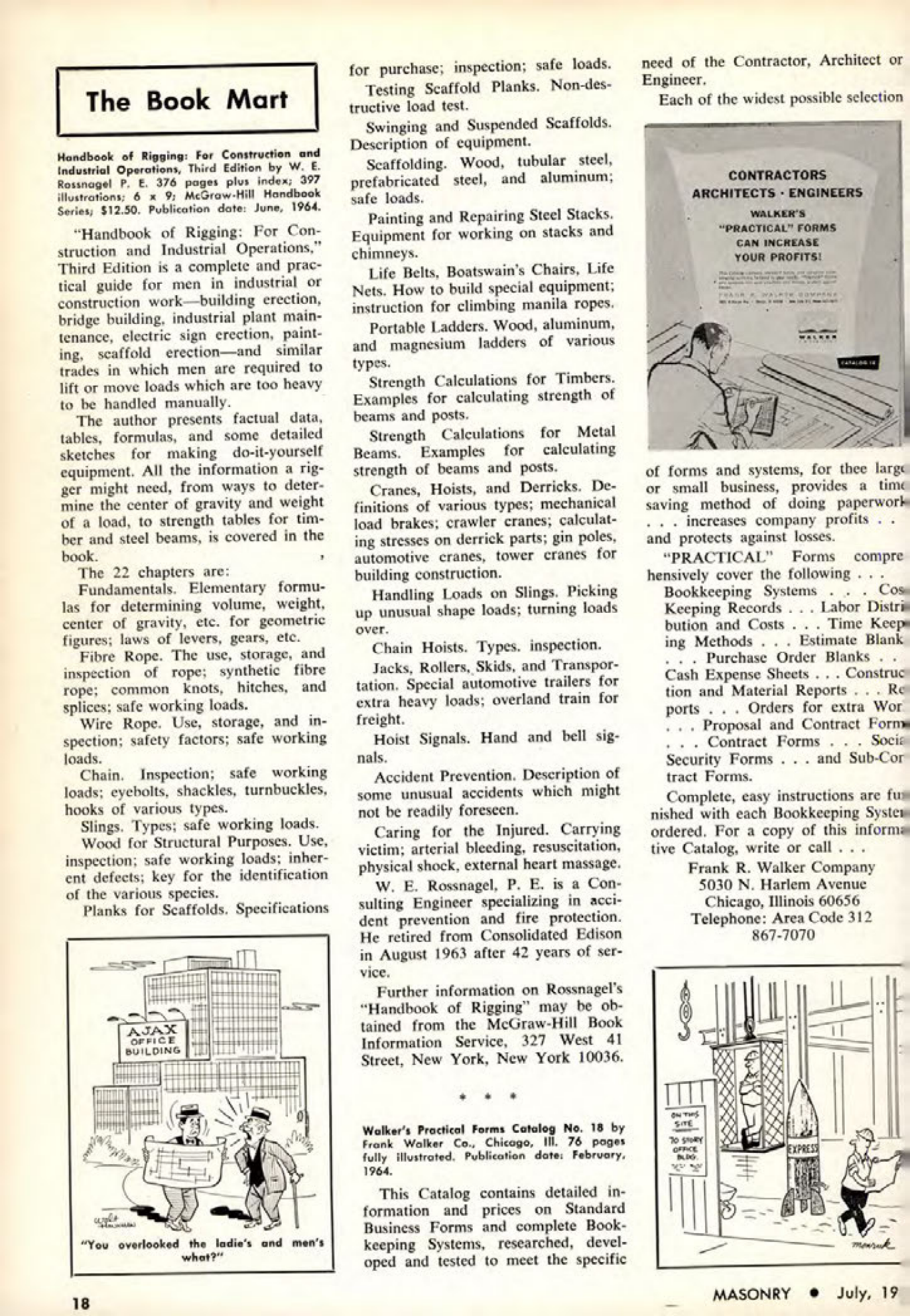 Masonry Magazine July 1964 Page. 18