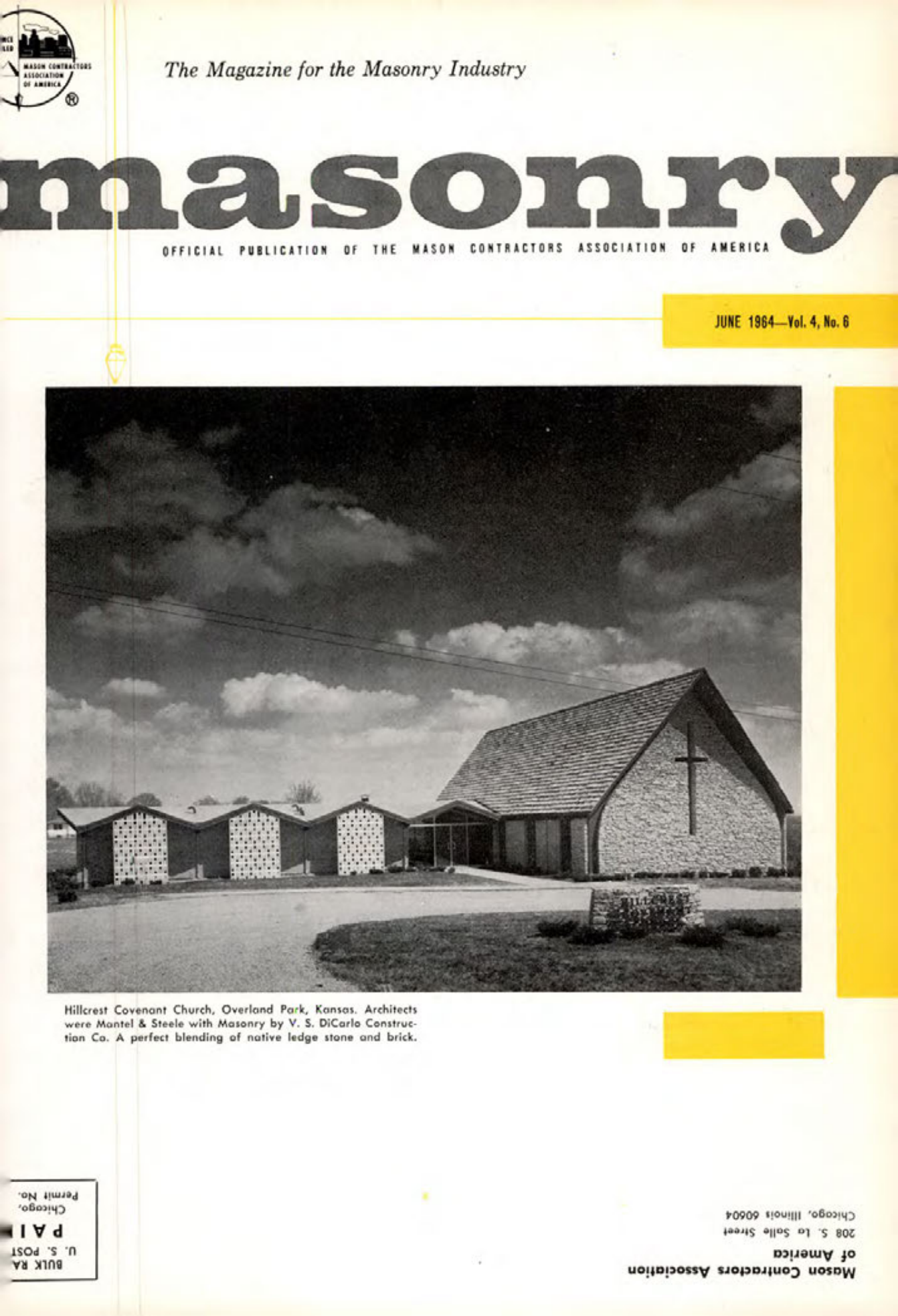 Masonry Magazine June 1964 Page. 1
