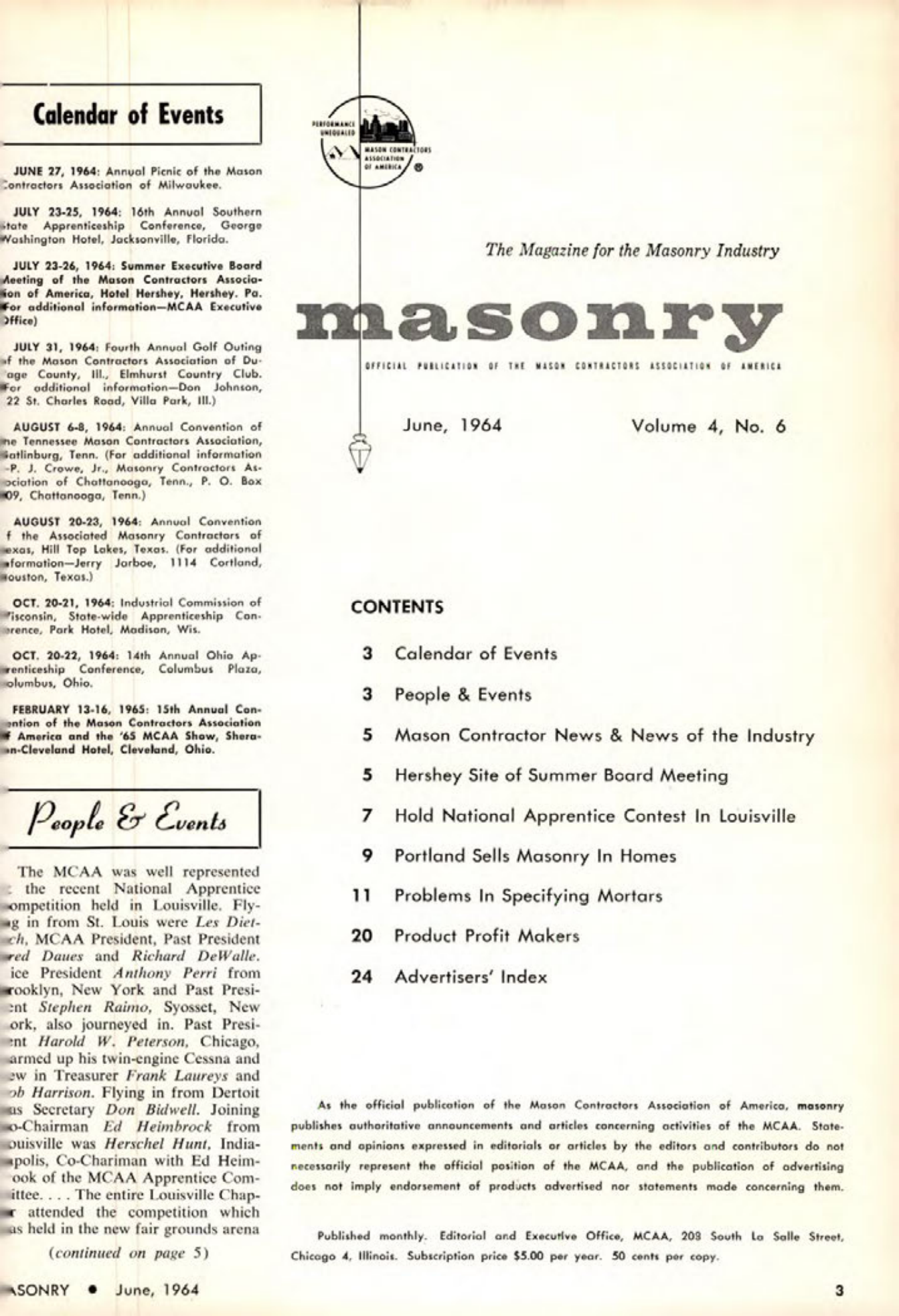 Masonry Magazine June 1964 Page. 3