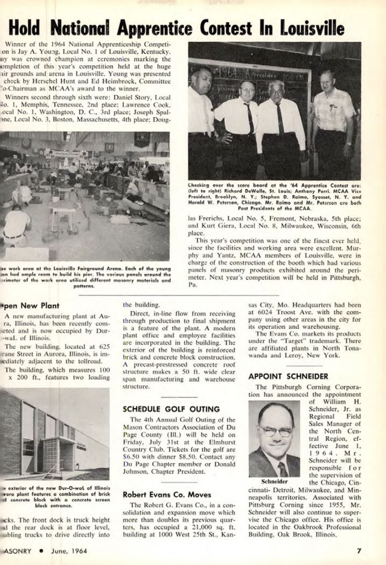 Masonry Magazine June 1964 Page. 7