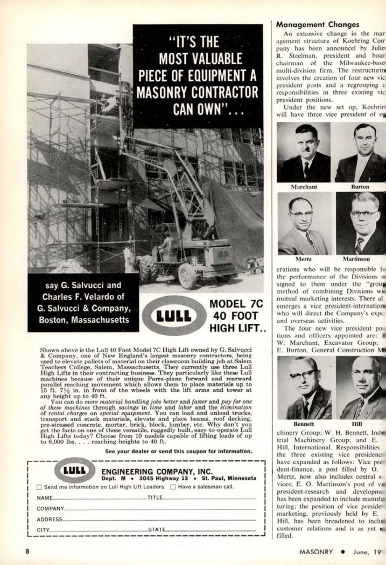Masonry Magazine June 1964 Page. 8